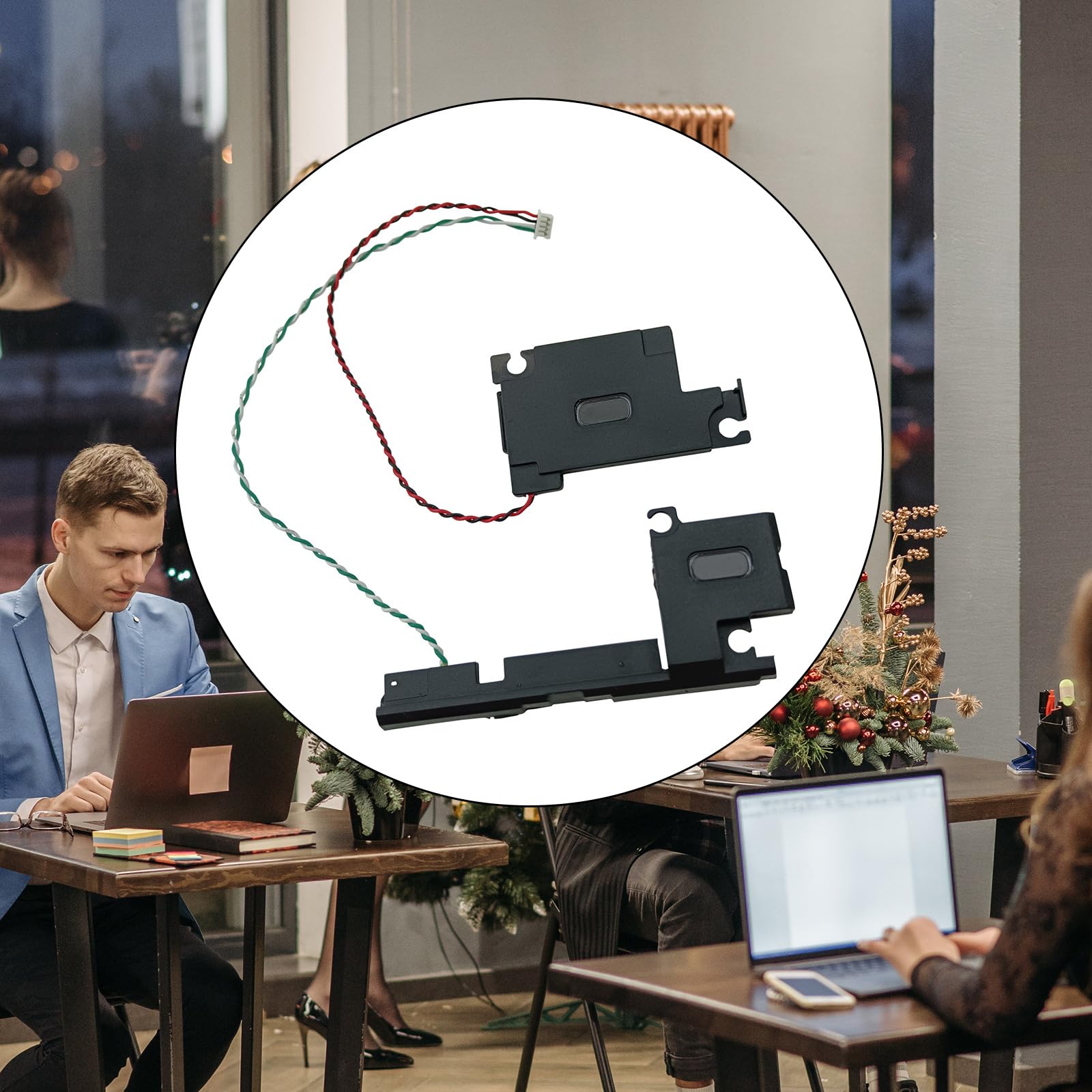 GMBYLBY 1 Pair Left & Right Built-in Laptop Speakers for Lenovo ThinkPad X230S X240 X240S X250 X260 X270 - Replacement Internal Speaker Accessories for Clear Audio (Home Office & Online Meetings)