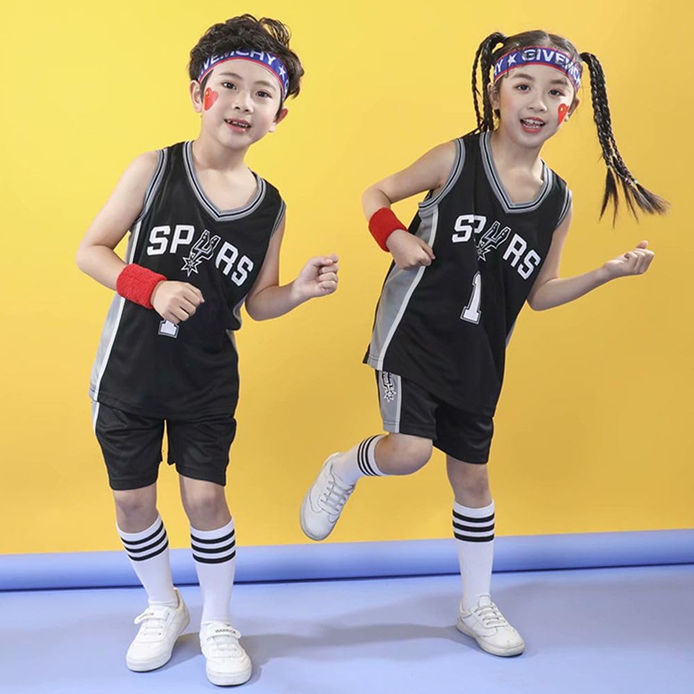 **2-Piece Kids Basketball Jersey Set - Breathable & Quick-Dry Basketball Uniform for Boys & Girls - Perfect for Games, Practice & Casual Play**