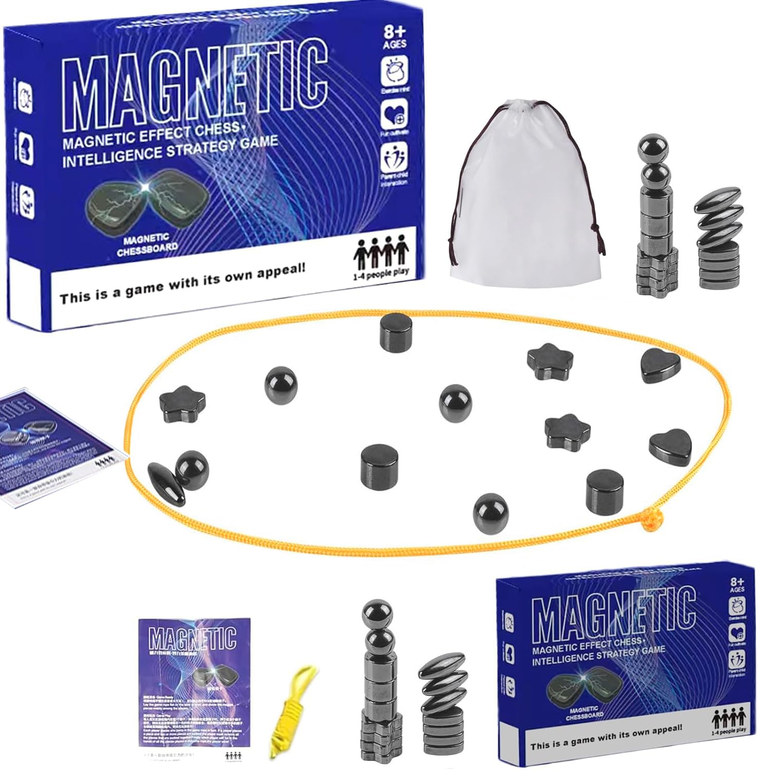 Magnetic Chess Set - Portable Travel Board Game for Adults & Kids | Educational Family Party Game for Indoor & Outdoor Fun | Perfect for Family Reunions, Camping & Road Trips