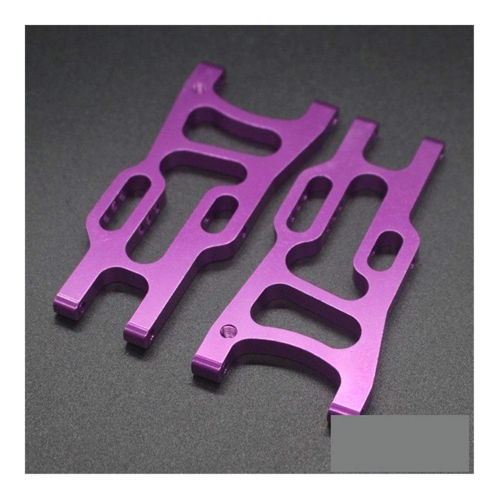 ZHOUPENGF 2pcs 106021 Aluminum Rear Lower Suspension Arm 06012 1/10 Upgrade Parts For HSP 94106 94107 94170 Accessories (Purple) - Enhance RC Car Performance on Off-Road Tracks