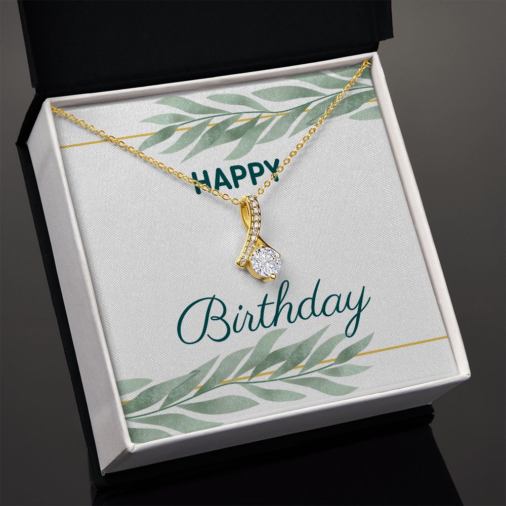 Birthday Jewelry Gift for Women - Elegant Cubic Zirconia Necklace in Sterling Silver or Gold Plated | Perfect for Anniversary, Valentine's Day & Special Occasions