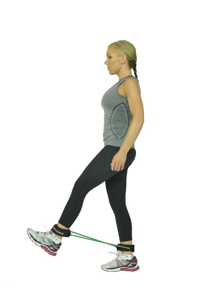 Premium Leg Resistance Bands for Workouts - Blue Exercise Bands for Strength Training, Physical Therapy & Home Fitness - Ideal for Pilates, Yoga & Rehabilitation Exercises