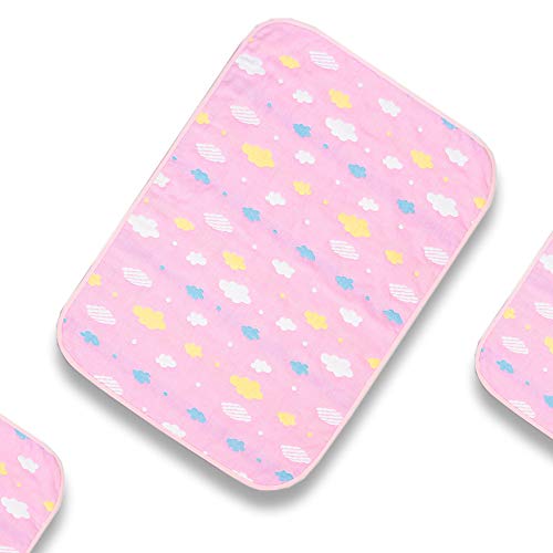 **Reusable Oversized Waterproof Baby Diaper Changing Pad - 32x28 Inch, Breathable & Machine Washable, Portable for Travel (Pink) - Perfect for Nursery, Daycare & On-the-Go Parents - Dr. Becky**