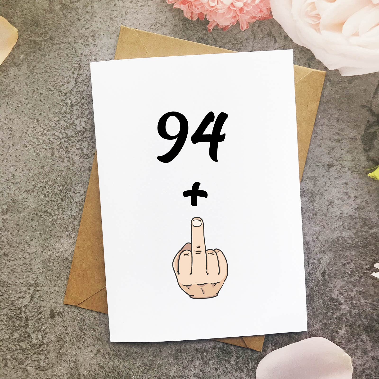 Funny 95th Birthday Card for Women & Men - Hilarious 94+1 Joke Gift Idea - Perfect 95 Years Old Birthday Greeting Card for Parties & Celebrations