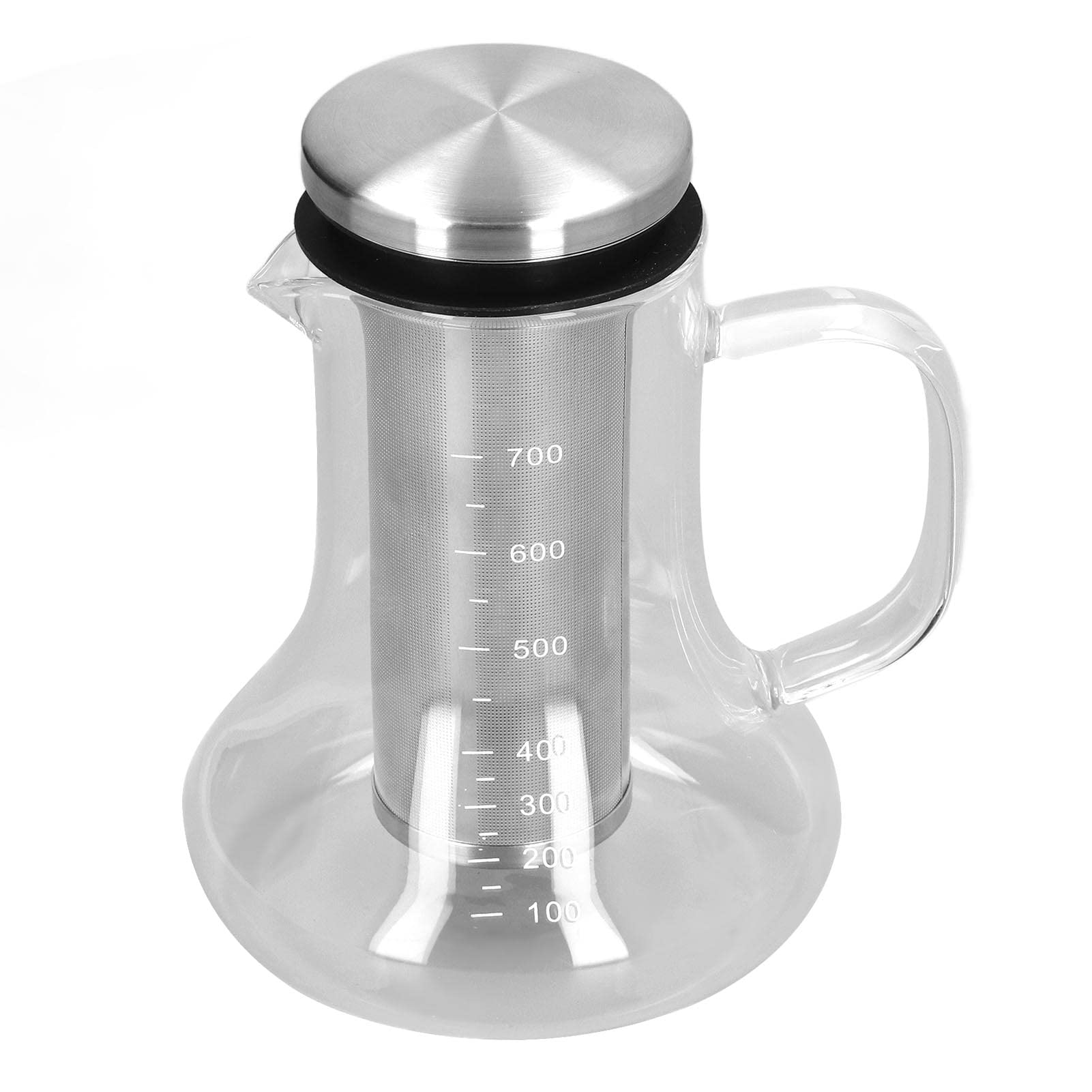 Premium Cold Brew Coffee Maker - 1.5L Borosilicate Glass Iced Coffee Brewer with Removable Stainless Steel Filter, Airtight Design for Home & Kitchen Use | Perfect for Office, Camping & Gift Giving
