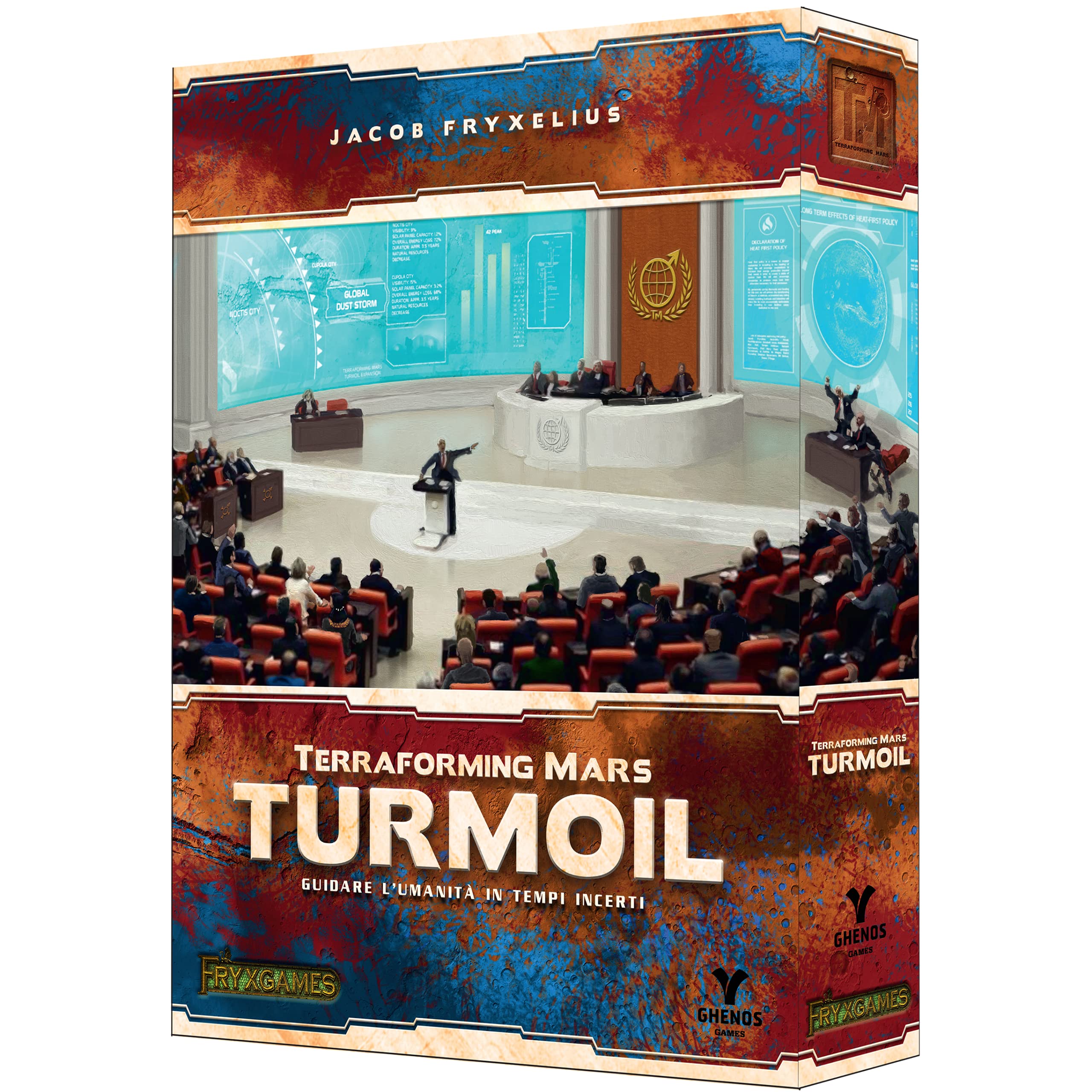 Terraforming Mars Turmoil Board Game by Ghenos Games - TMTR Expansion for Strategic Sci-Fi Gameplay - Perfect for Game Nights & Space-Themed Parties