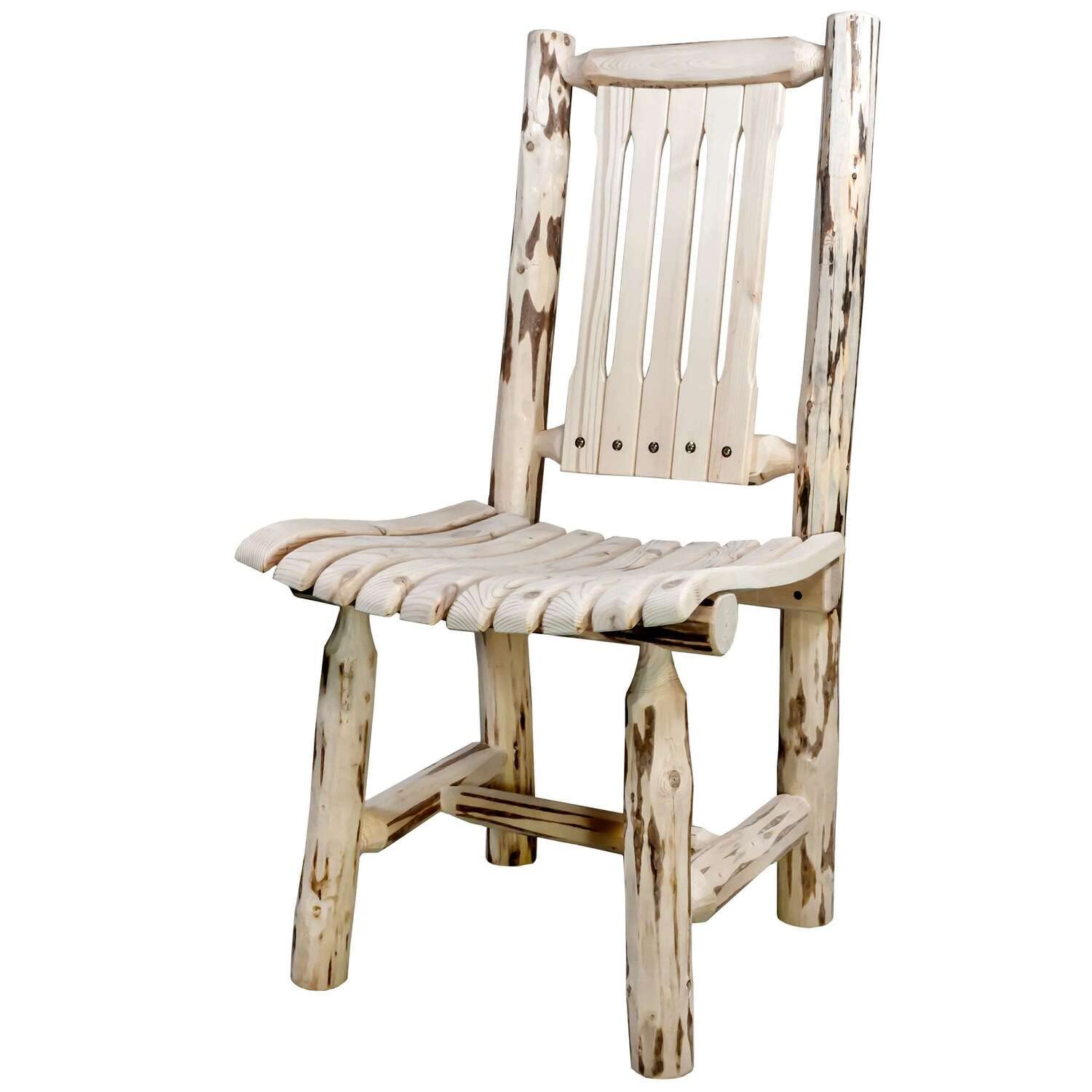 Montana Woodworks Outdoor Patio Chair - Unfinished Solid Wood Furniture for Garden, Deck, Backyard - DIY Ready-to-Finish Patio Seating for Relaxation & Entertaining