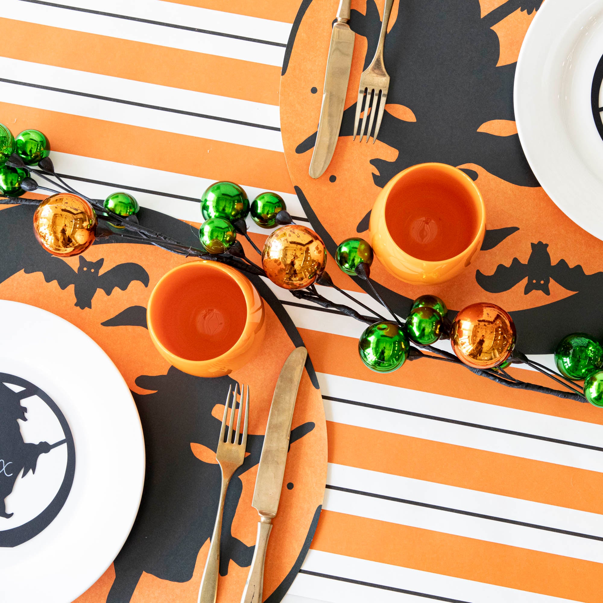 58ft Halloween Ball Garland Decorations - Orange & Black Party Supplies for Spooky Home, Porch, and Outdoor Halloween Decor