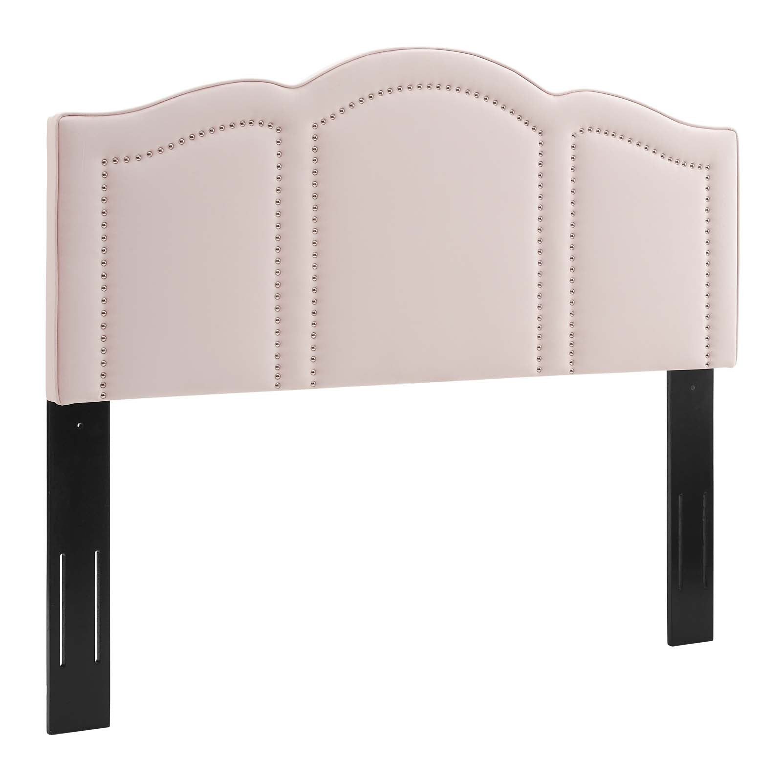 Luxury Cecilia Performance Velvet Headboard - Queen Size Upholstered Bed Frame for Master Bedroom, Soft and Durable Fabric, Easy to Clean - Perfect for Modern, Cozy, and Elegant Bedroom Decor