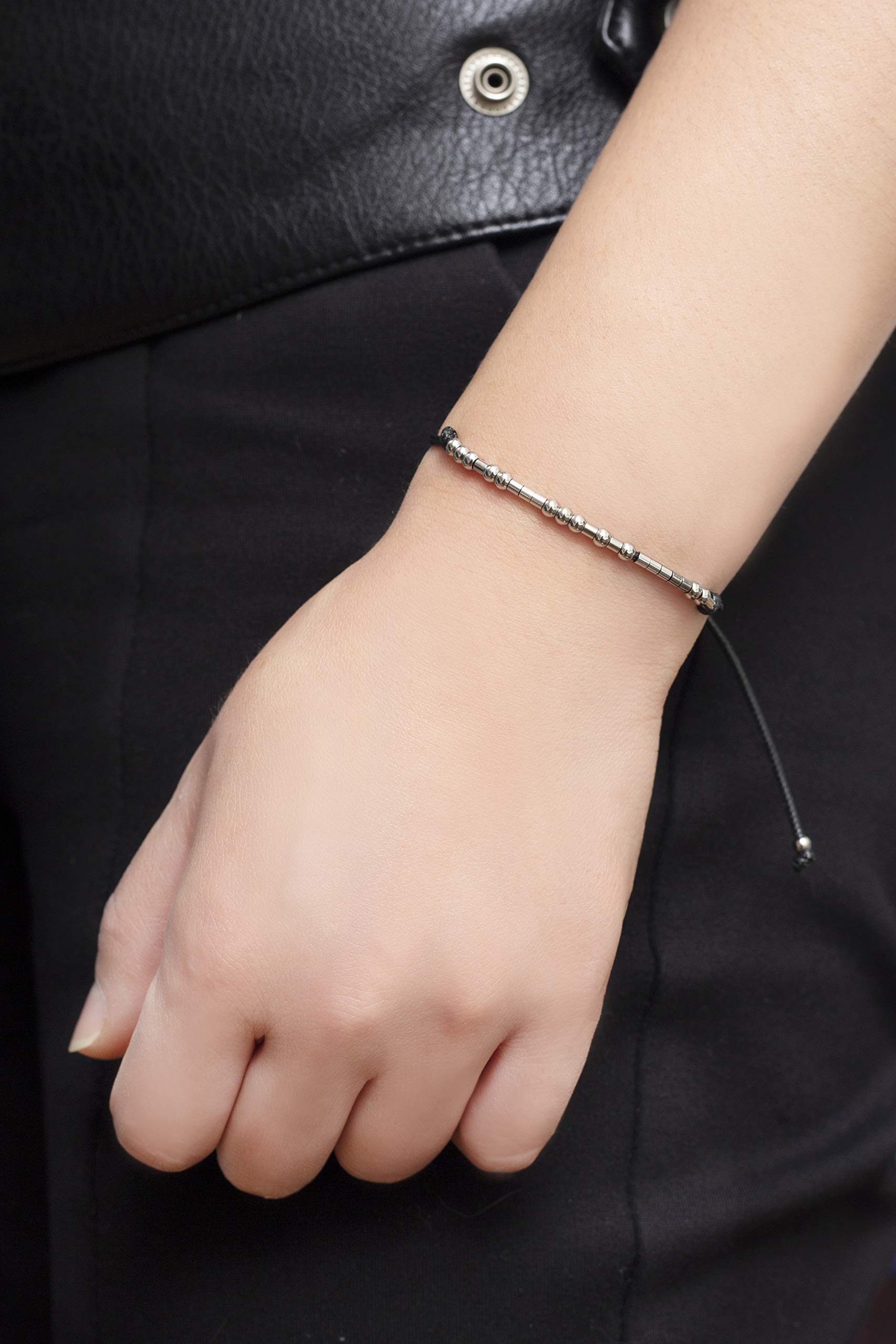 Morse Code Bracelets for Women - Inspirational Jewelry Gift for Her, Best Friend, Birthday, Graduation - Perfect for Daily Wear, Special Occasions & Meaningful Surprises