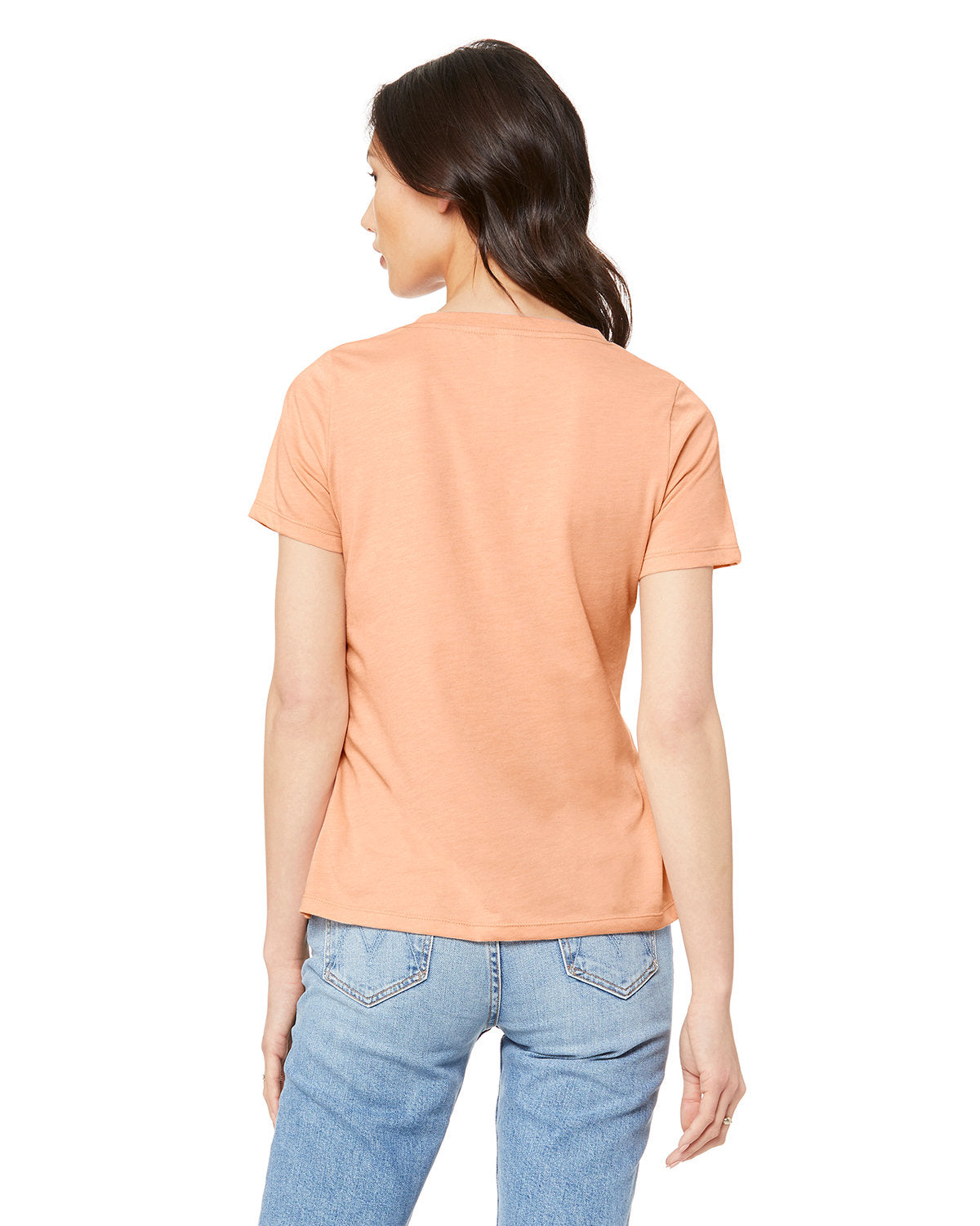 Bella + Canvas 6405 Women's Relaxed Fit Jersey V-Neck T-Shirt - Soft & Comfortable Casual Tee for Everyday Wear, Lounge, and Outfits