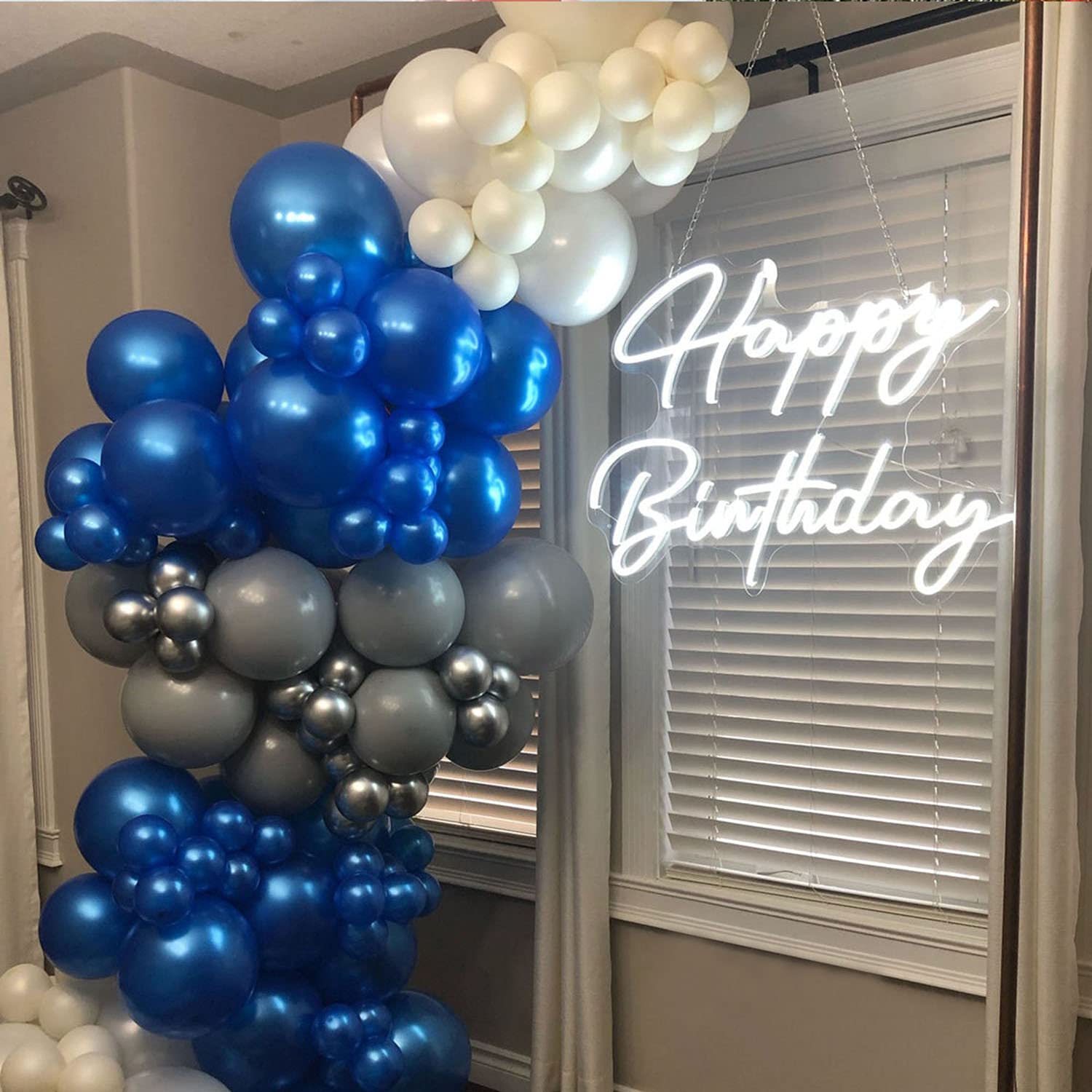 Custom Happy Birthday Neon Sign - 23.6x17.12 Inch LED Party Decor for Birthday Events, Yard, Garden & Home Wall Decoration - Perfect Neon Art Gift for Birthdays, Anniversaries & Celebrations (Ideal for Parties, Home Decor & Special Occasions)