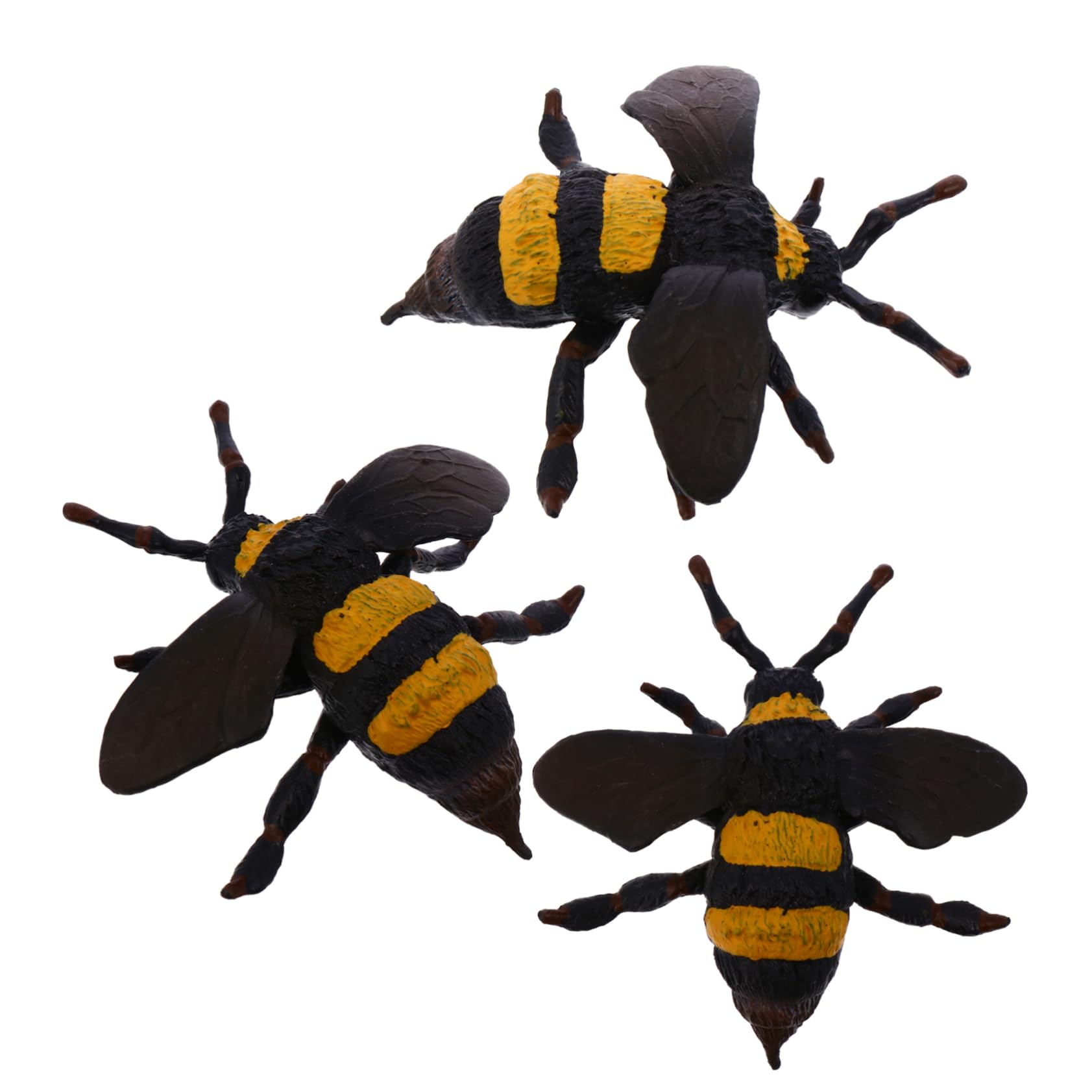 3pcs Realistic Animal Model Toys - Bee, Spider & Insect Figures for Kids, Educational Cognitive Playset, PVC Simulation Statues for Children's Learning & Play - Perfect for Classroom, Home Decor & Role Play