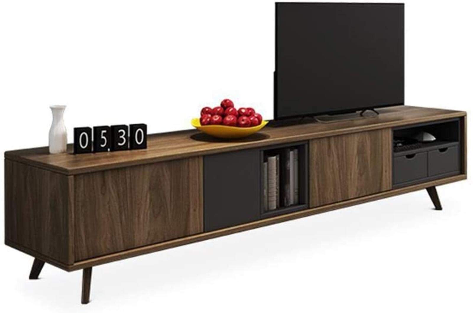 Modern TV Stand for Living Room - Simple Floor TV Cabinet with Storage, Entertainment Console for TVs up to 65