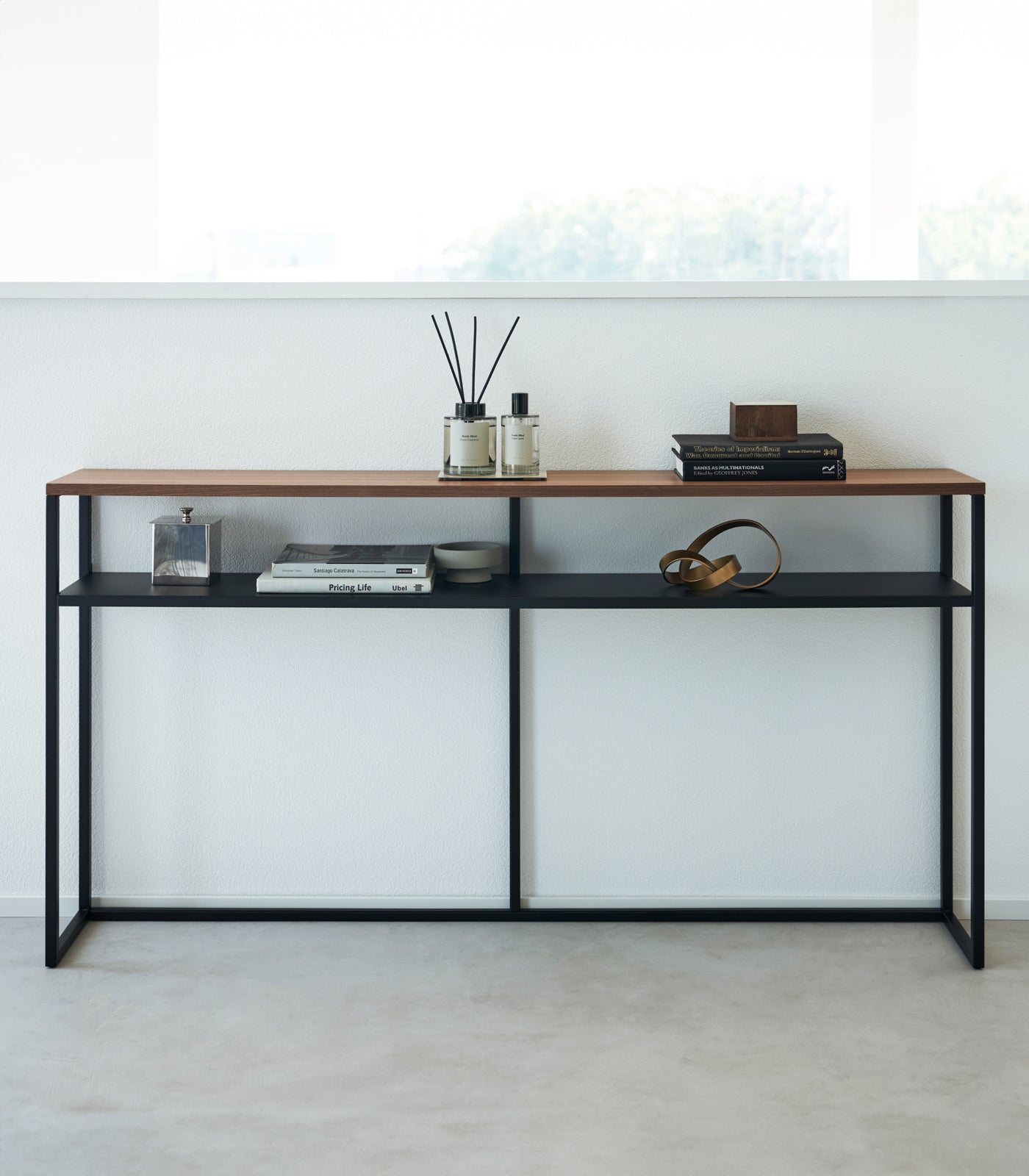 Modern Long Console Table - 2 Stylish Designs with Sturdy Steel Frame | Perfect for Entryway, Hallway & Living Room Decor