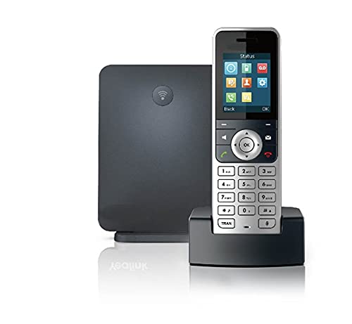 Mission Machines S-100 Business Phone System - IP DECT Phone with Auto Attendant, Voicemail, Mobile & Remote Extensions, Call Recording | Includes 2 Months Phone Service | Perfect for Small Offices & Remote Teams