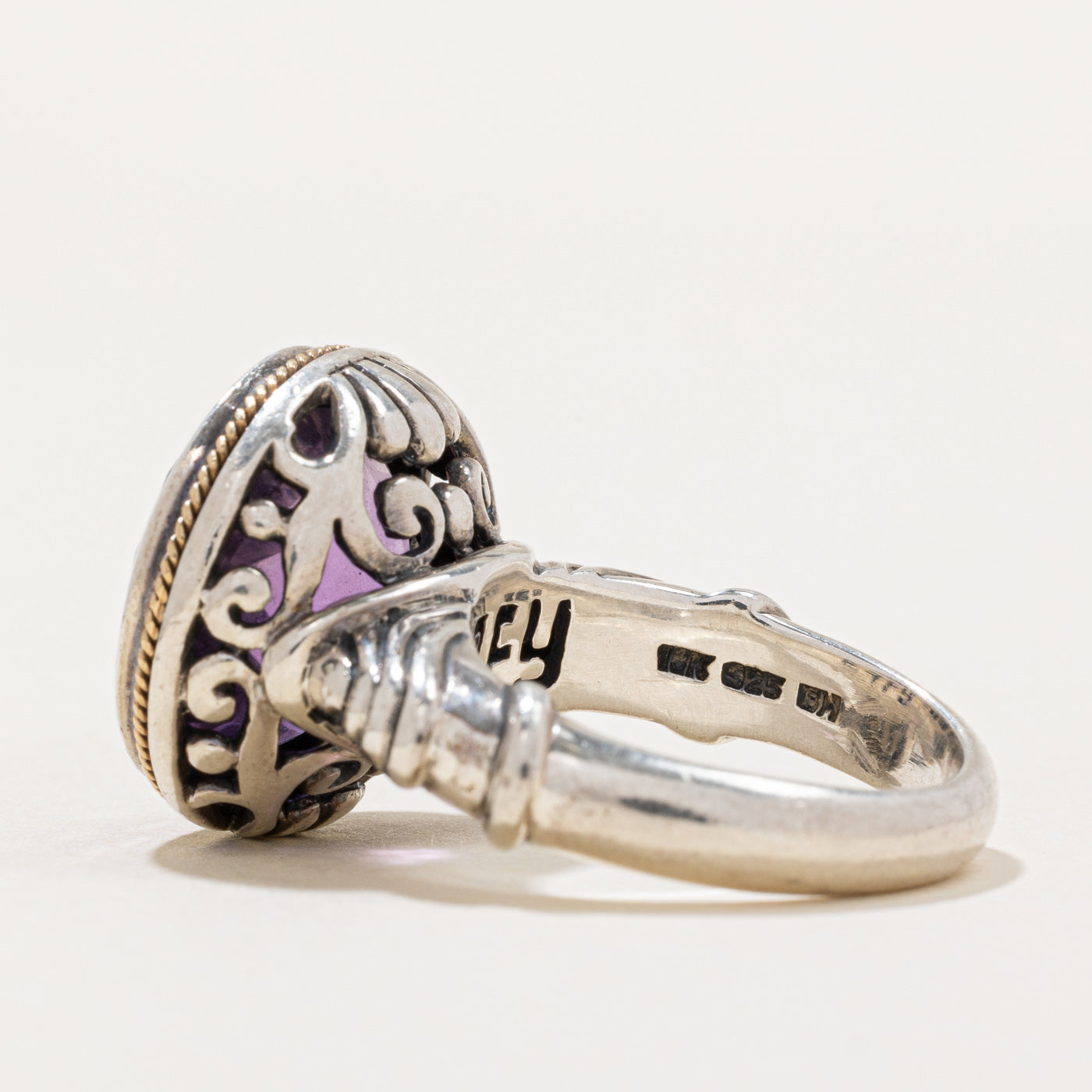 Effy 8.50ct Amethyst Cocktail Ring Size 6.5 - Elegant Purple Gemstone Jewelry for Women, Perfect for Evening Parties, Weddings & Special Occasions