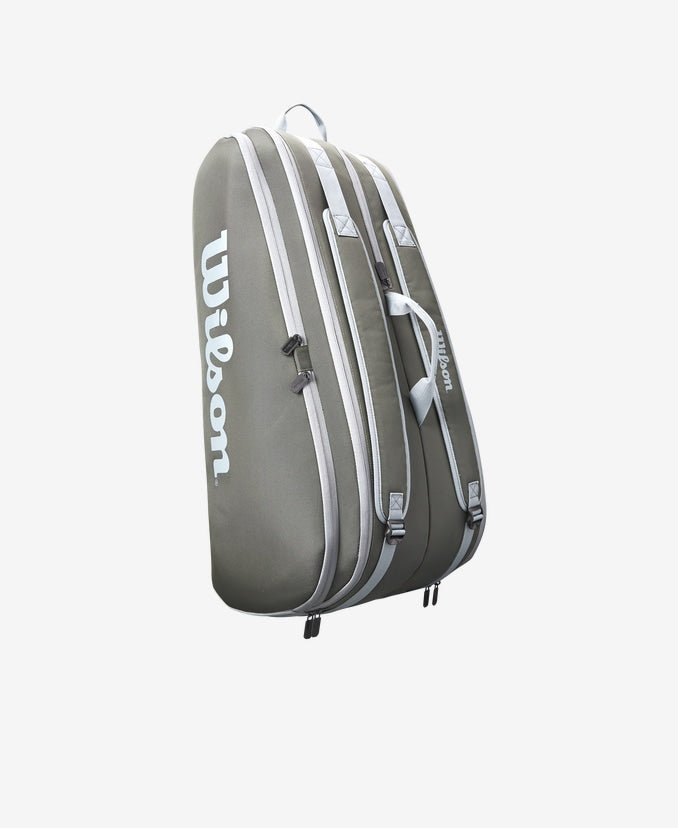 Wilson Tour Tennis Bag 12 Pack - Durable Dark Green Tennis Backpack for Men & Women | Perfect for Tennis Tournaments, Training & Travel
