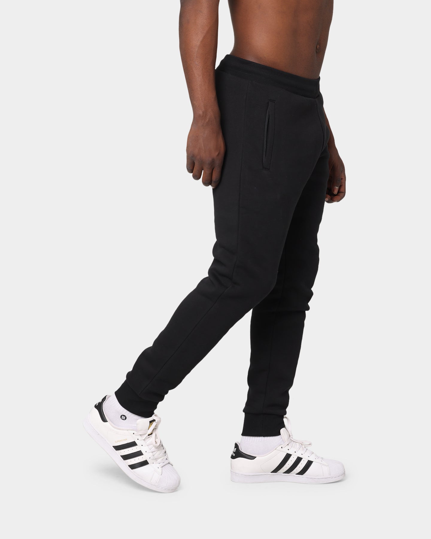 Adidas Essentials Trefoil Pants for Men - Black Athletic Joggers, Comfortable Casual Sweatpants for Running, Gym, Lounge & Everyday Wear