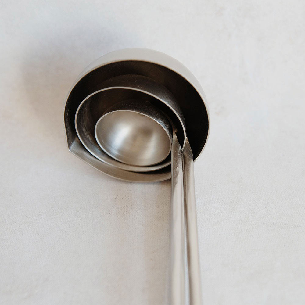 Hand Forged Pewter Ladle Set - Premium Kitchen Utensil for Cooking, Serving & Decor - Perfect for Soups, Stews & Home Decor