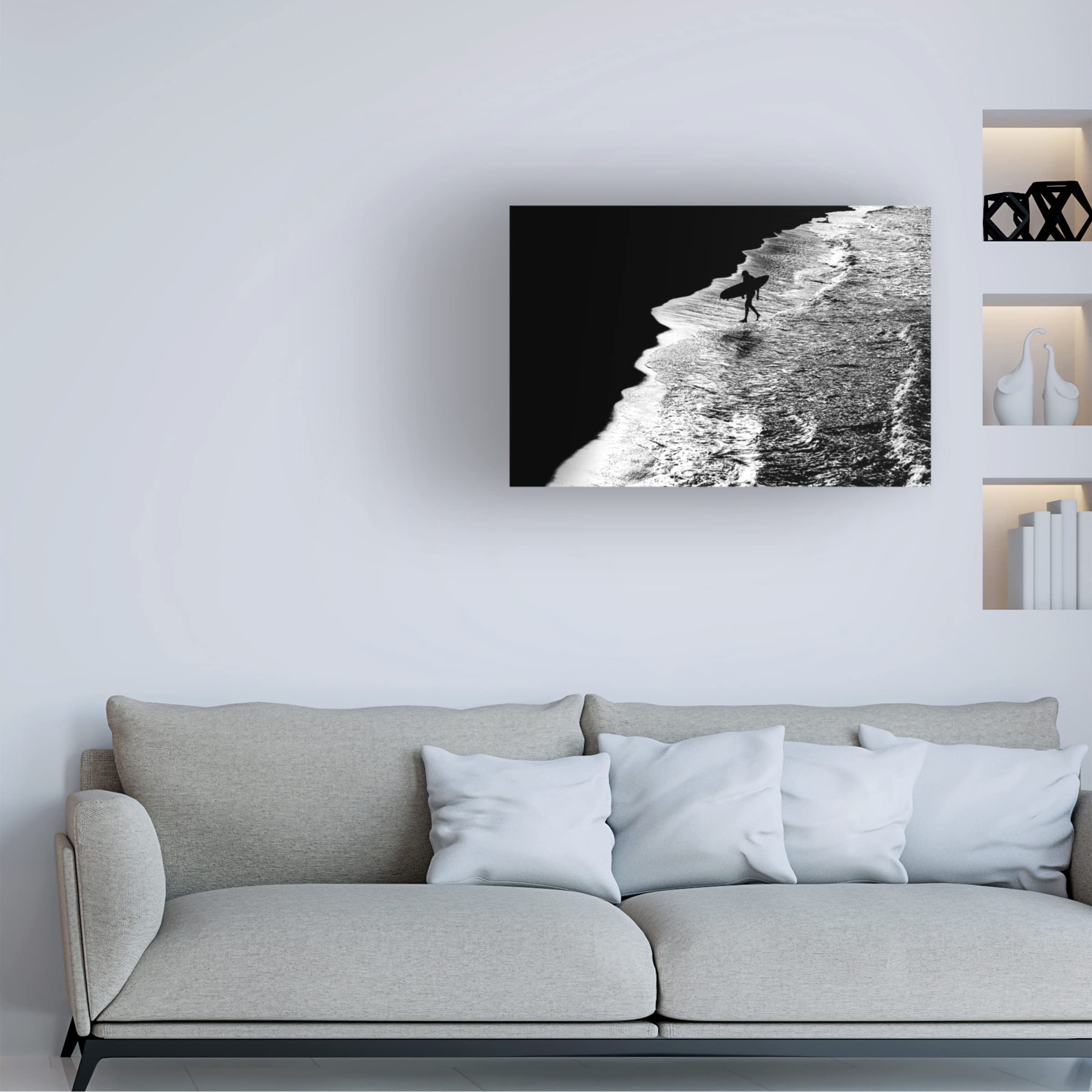 Trademark Fine Art 'Sconfitto' Canvas Wall Art by Massimo Della Latta - Italian Abstract Painting for Living Room, Bedroom & Office Decor
