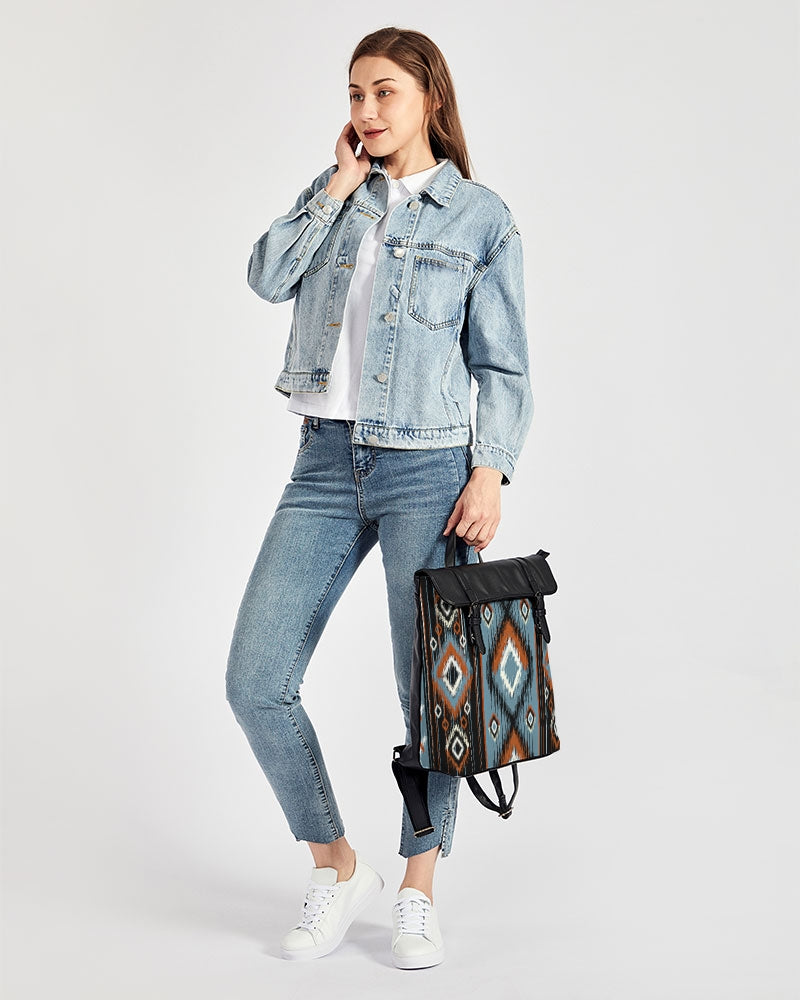 Stylish Night Walk Pattern Casual Flap Backpack for Women & Men - Lightweight Travel Daypack for School, Work, Hiking & Outdoor Adventures
