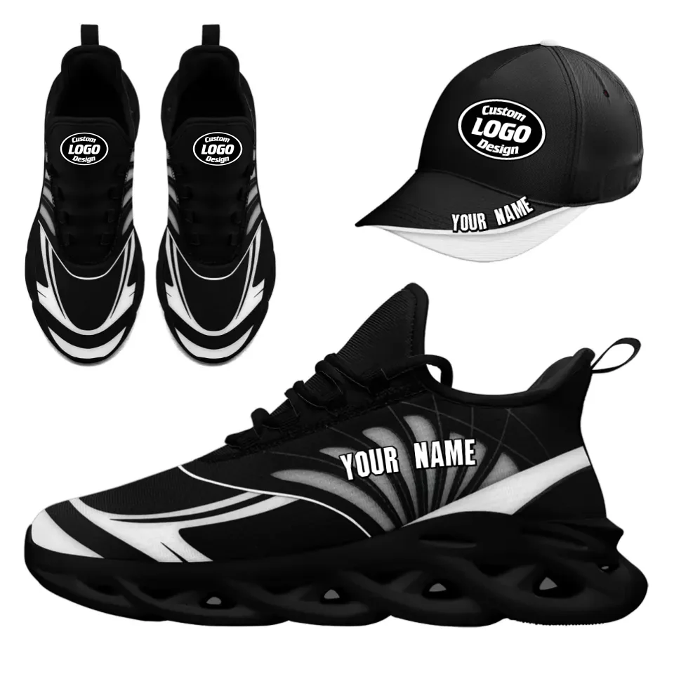 Custom Maxsoul Sneakers & Hat Combo - Personalized Athletic Shoes & Apparel Set for Gifts, Brand Promotion, Fan Festivals & Events (JH24020105-19B) - Perfect for Sports Enthusiasts, Streetwear Fashion & Corporate Giveaways