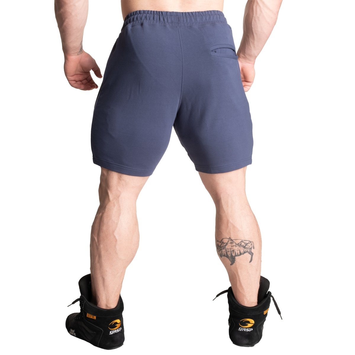 Better Bodies Tapered Sweatshorts for Men - Sky Blue Athletic Shorts with Pockets | Gym, Running, Lounge & Casual Wear
