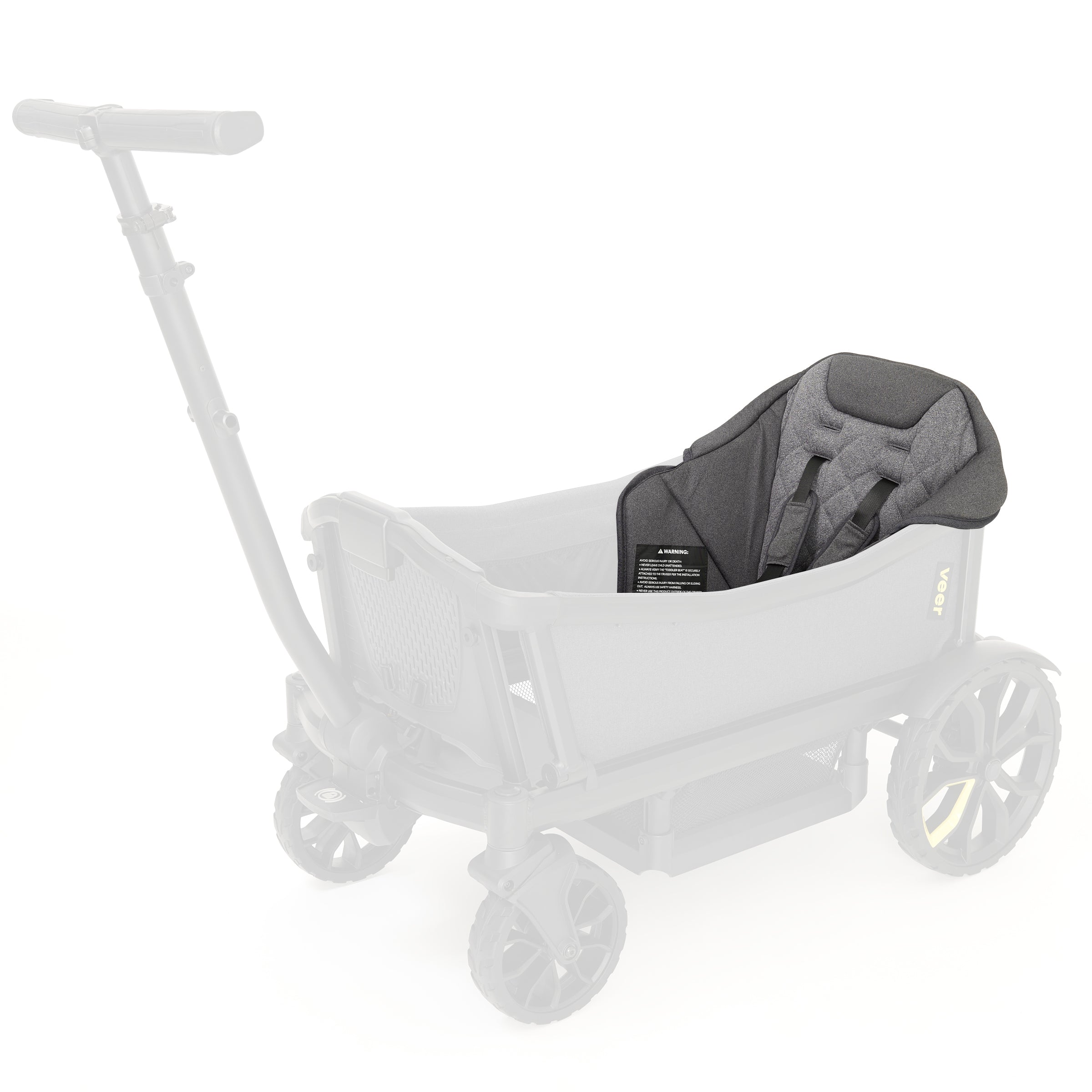 Veer Cruiser Comfort Seat for Toddlers - Adjustable Baby Bike Seat with Safety Harness - Perfect for Family Cycling & Outdoor Adventures