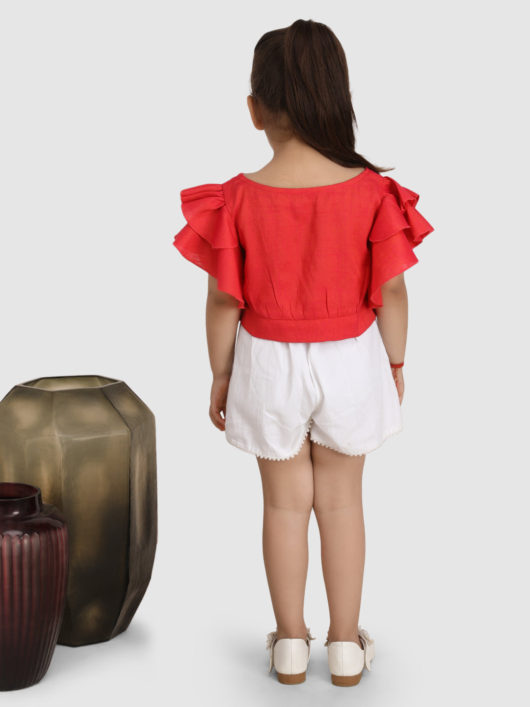 Flair Sleeve Top in Rose Gold - Elegant Blouse for Women, Perfect for Parties, Dates & Office Wear