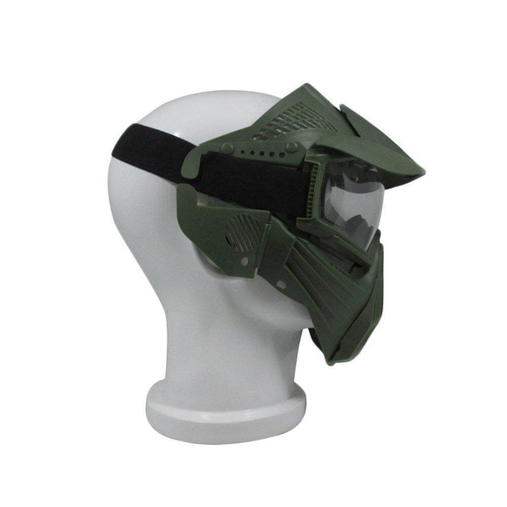 K2 Tactical Full Face Mask - Military Grade Protection for Airsoft, Paintball & Outdoor Sports - Lightweight & Durable Safety Gear for Extreme Activities