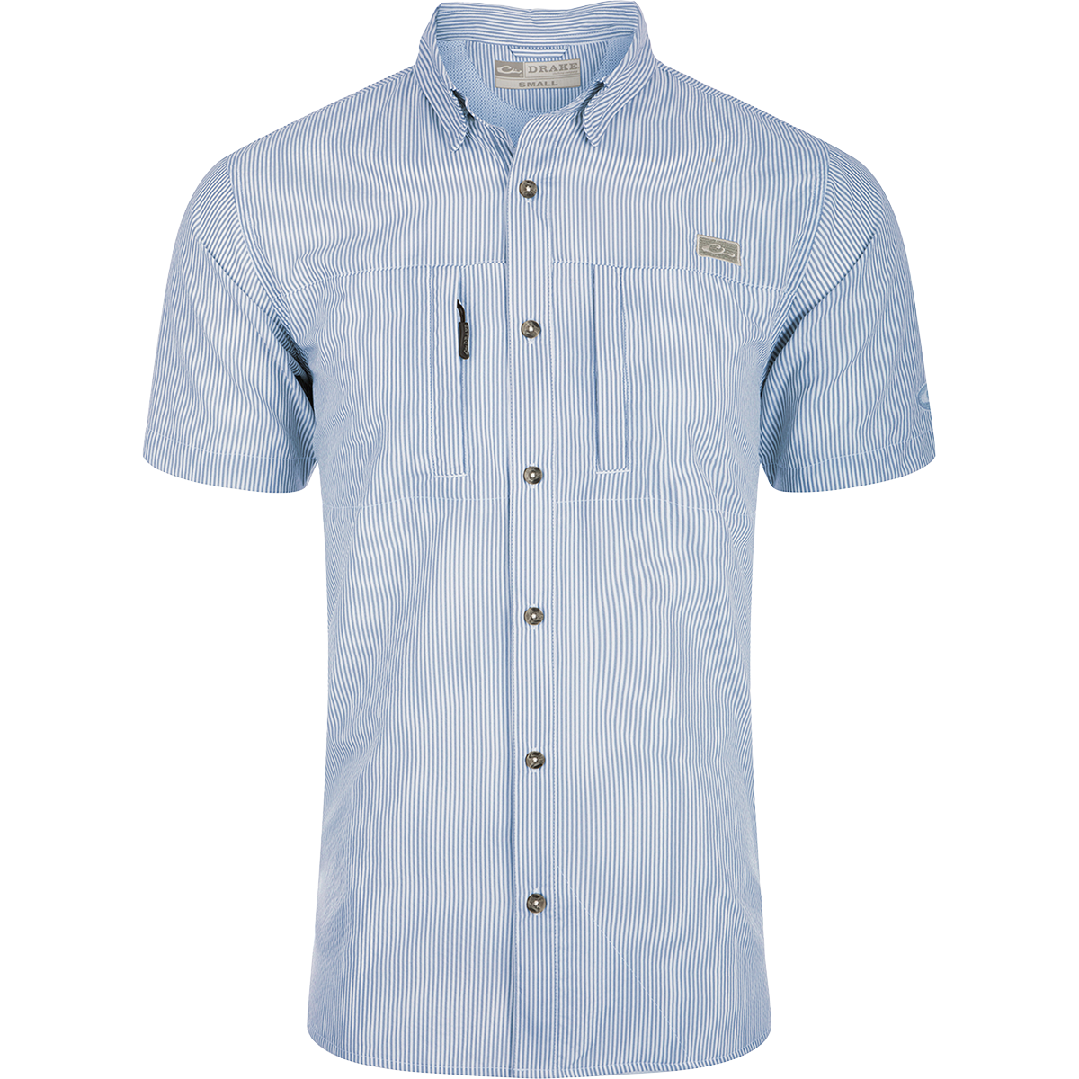 Classic Seersucker Stripe Button Down Short Sleeve Shirt for Men - Breathable Summer Casual Wear - Perfect for Beach, Vacation & Outdoor Activities