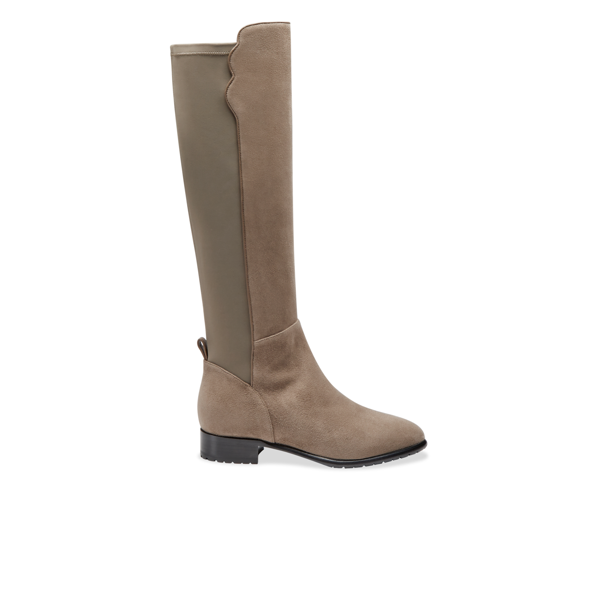 Water-Resistant Taupe Suede