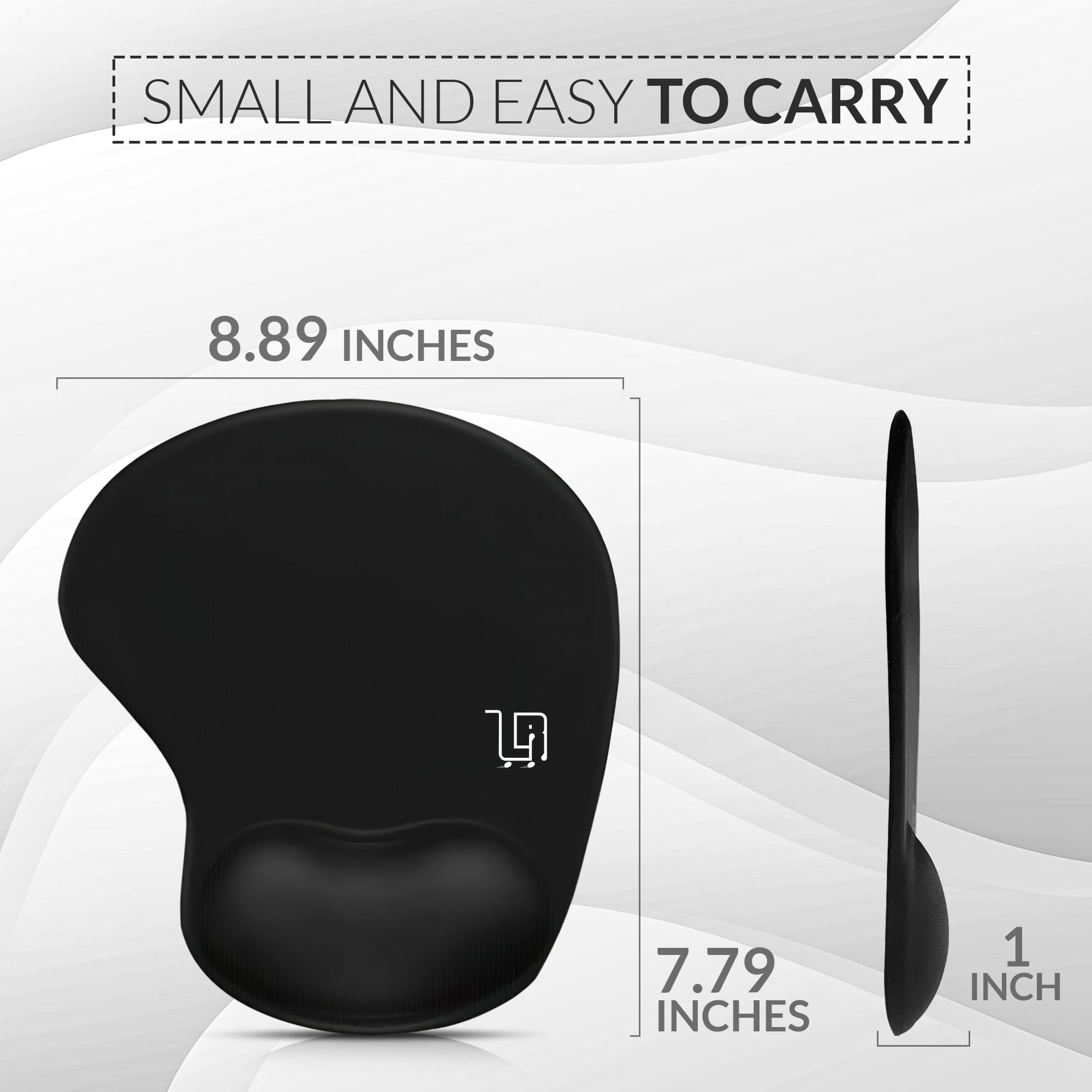 Premium Silk Gaming Mouse Pad with Ergonomic Wrist Rest - Ultra Smooth Surface for PC, Laptop & Office Use - Perfect Desk Mat for Gamers, Programmers & Daily Work