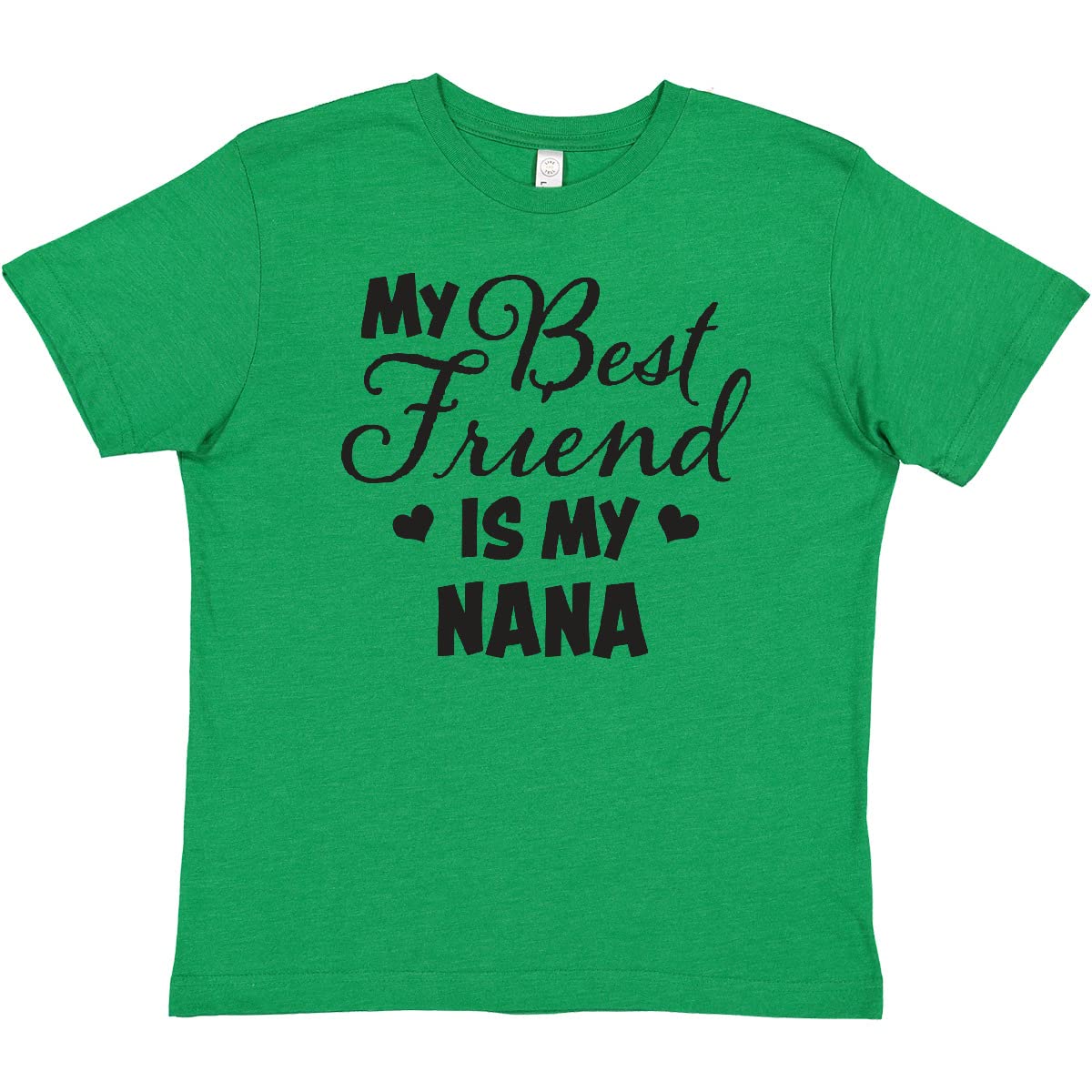 My Best Friend is My Nana with Hearts Youth T-Shirt - Perfect for Family Gatherings, Birthday Gifts, and Casual Wear