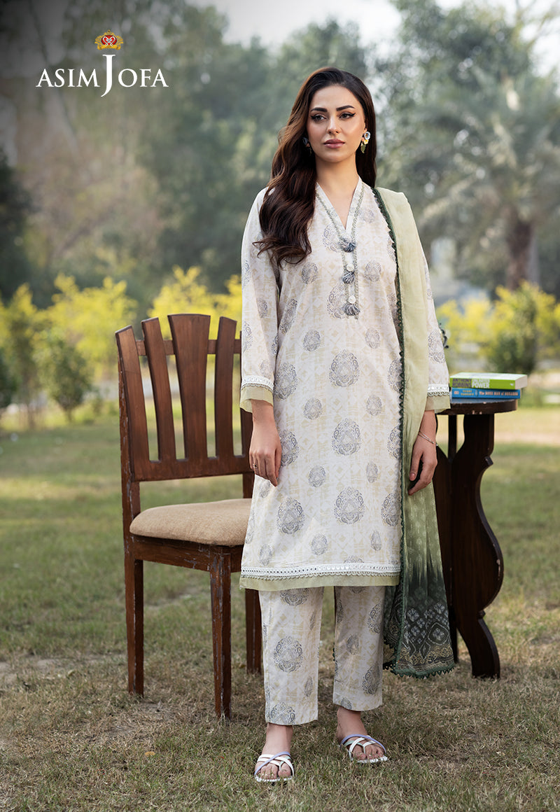 Asim Jofa Cambric White Stitched Suit for Men - Premium Formal Wear for Weddings, Business Meetings & Special Occasions