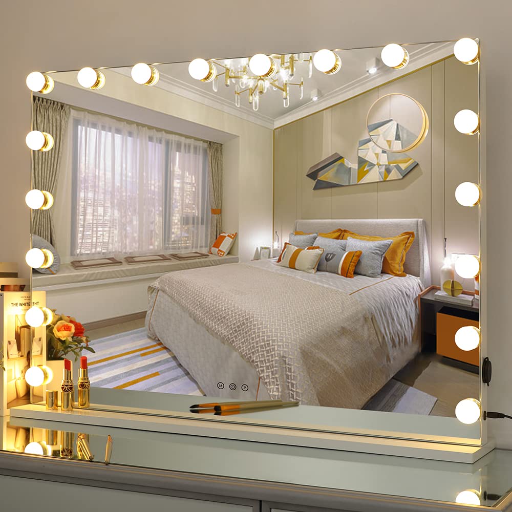 SHOWTIMEZ 18 LED Lighted Vanity Mirror - Large Hollywood Makeup Mirror with Adjustable Brightness (31.5