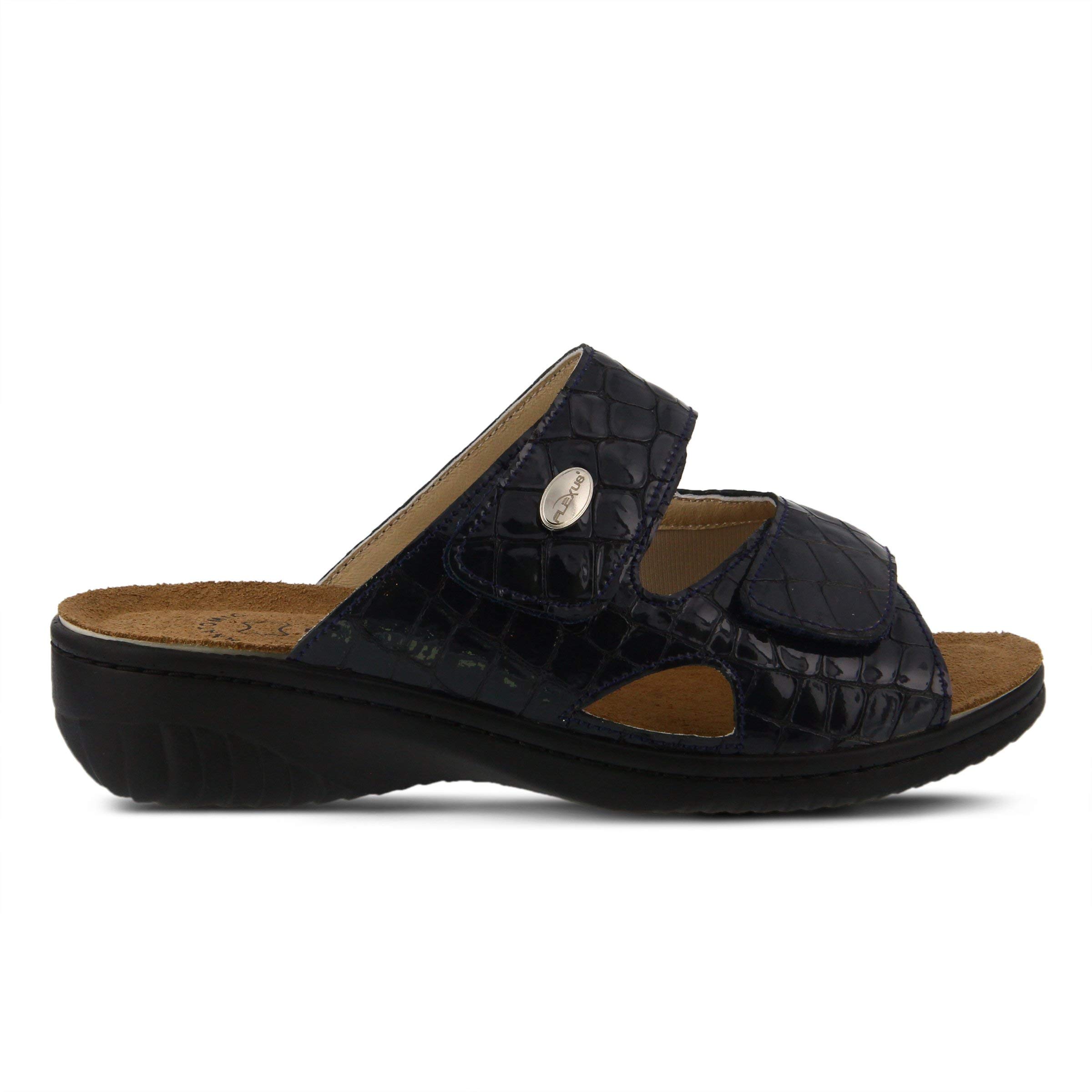 Flexus by Spring Step Women's Almeria Comfort Slide Sandals - Lightweight & Supportive for Summer, Beach, Poolside, and Casual Wear