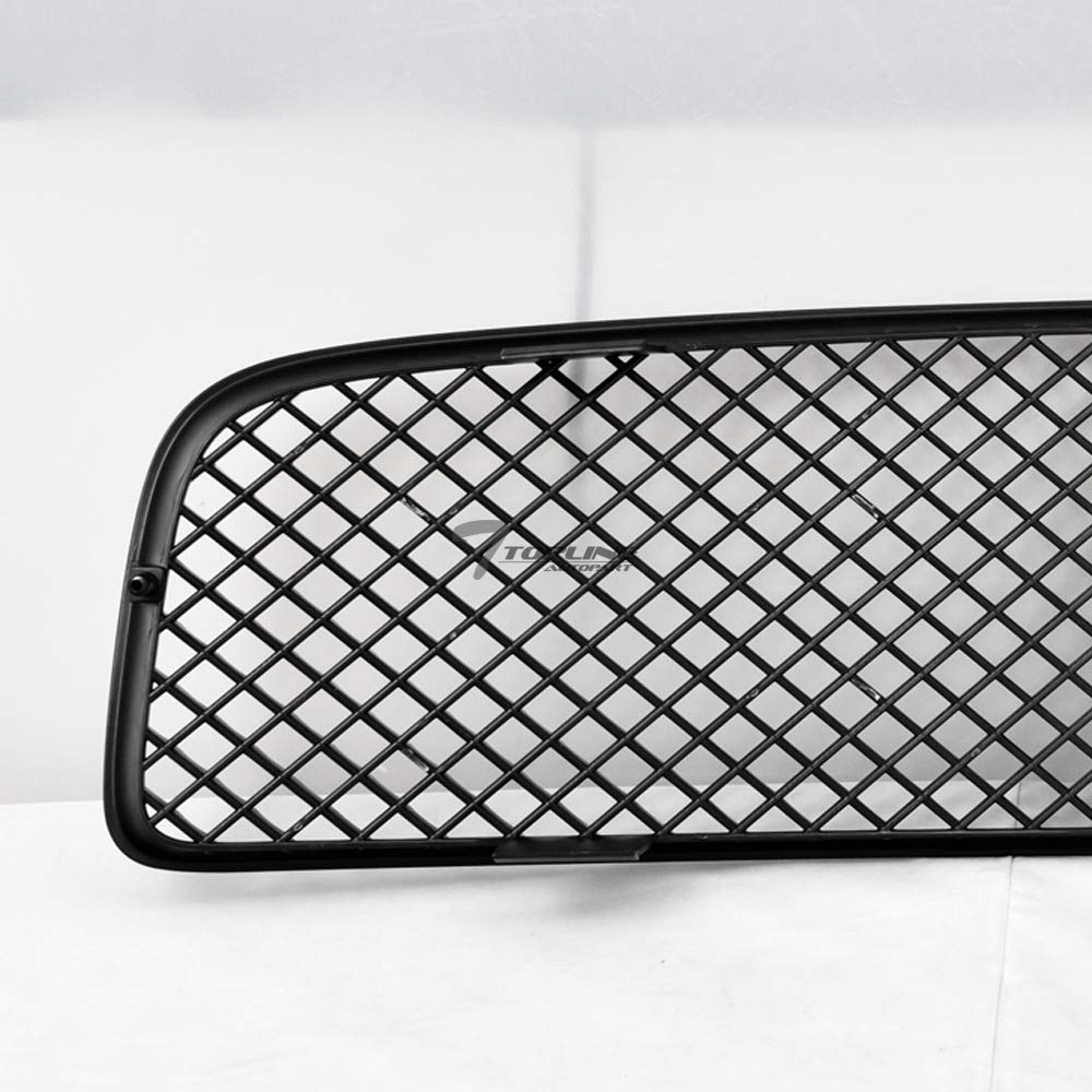 2006-2010 Dodge Charger Front Grill Replacement - Glossy Black Sport Mesh Style Hood Bumper Grille Guard | Compatible with All Models | Enhances Vehicle Appearance & Protection for Daily Driving & Car Shows