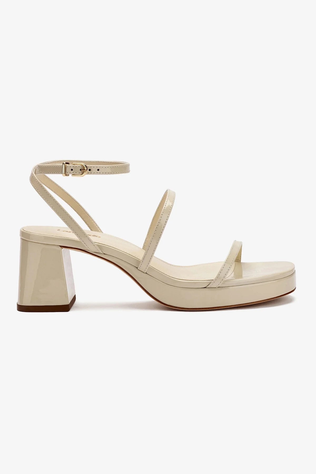 Gio Sandal Women's Ivory Patent Leather Sandals - Comfortable & Stylish Summer Shoes for Beach, Walking, and Casual Outfits