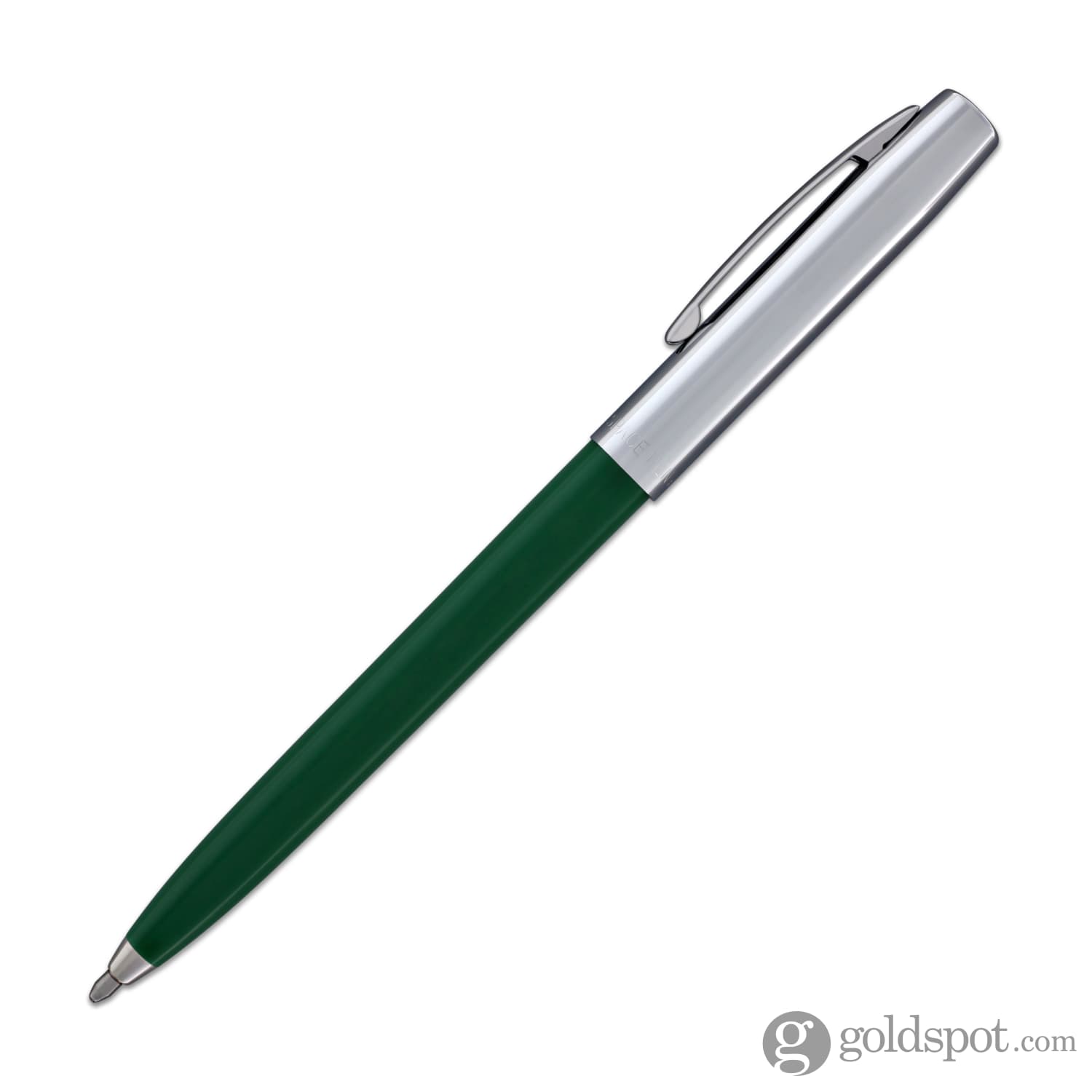 Fisher Space Pen Cap-O-Matic Ballpoint Pen - Green & Chrome | Refillable, Pressurized Ink for Writing in Any Condition | Perfect for Outdoor, Travel & Everyday Use