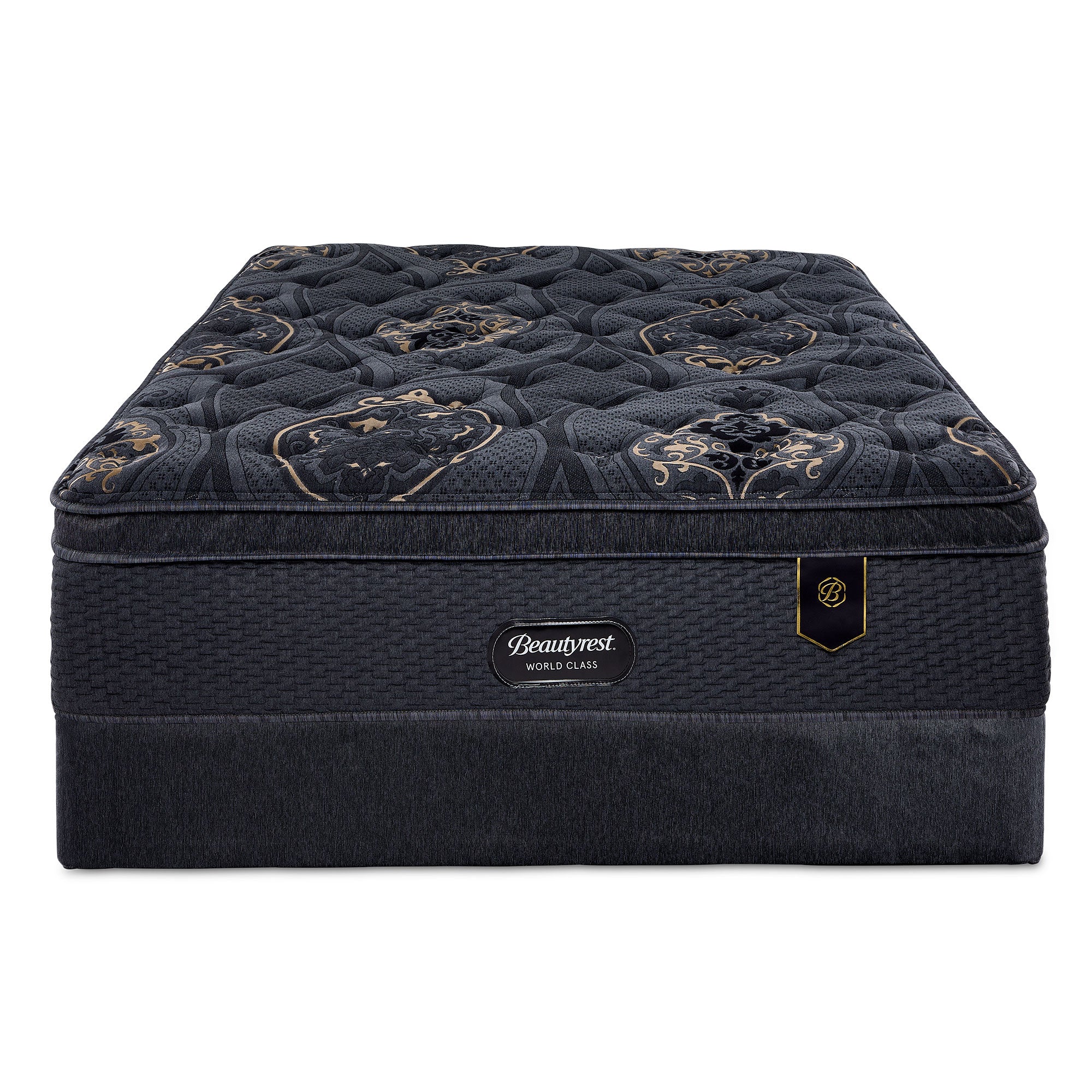 Beautyrest World Class Legacy Medium Twin XL Mattress and Box Spring Set - Premium Comfort for Guest Rooms, Dorms & Small Spaces