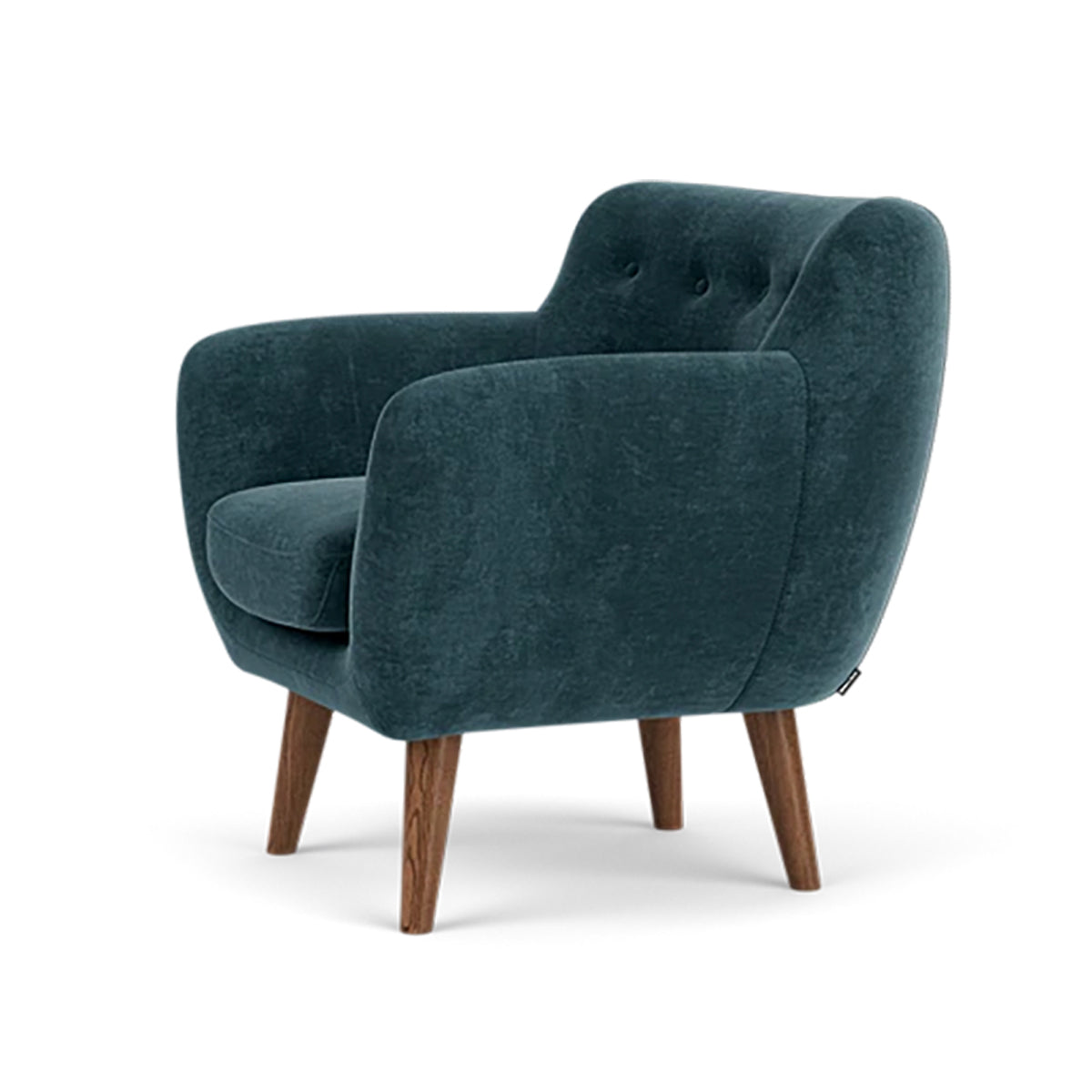 Anne Fabric Armchair - Modern Upholstered Accent Chair for Living Room, Bedroom & Office - Comfortable Lounge Chair with Sturdy Wooden Legs (Perfect for Reading, Relaxing & Home Decor)