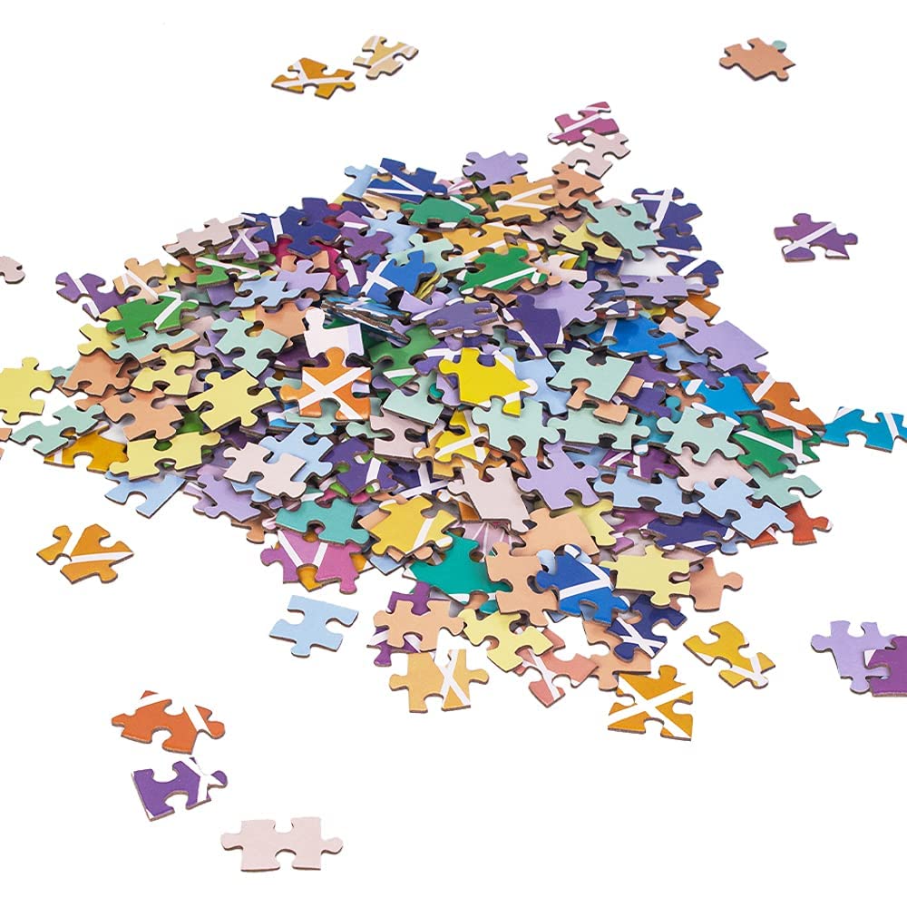 MaxRenard 1000-Piece Round Jigsaw Puzzle - Gradient Color Challenge for Adults & Kids - Perfect for Family Game Night & Stress Relief