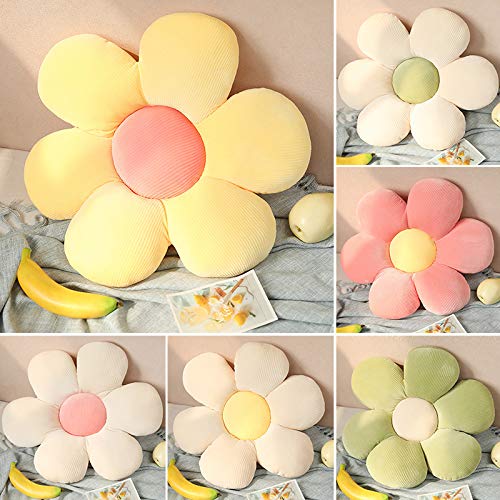 Soft Floral Cushion Pillow - 60cm Pink Petals Plush Throw Pillow for Girls Teens & Kids | Cozy Sofa Decor, Reading Nook Accent, Bedroom & TV Lounge Comfort | Indie Room Decor & Stuffed Toy Gift