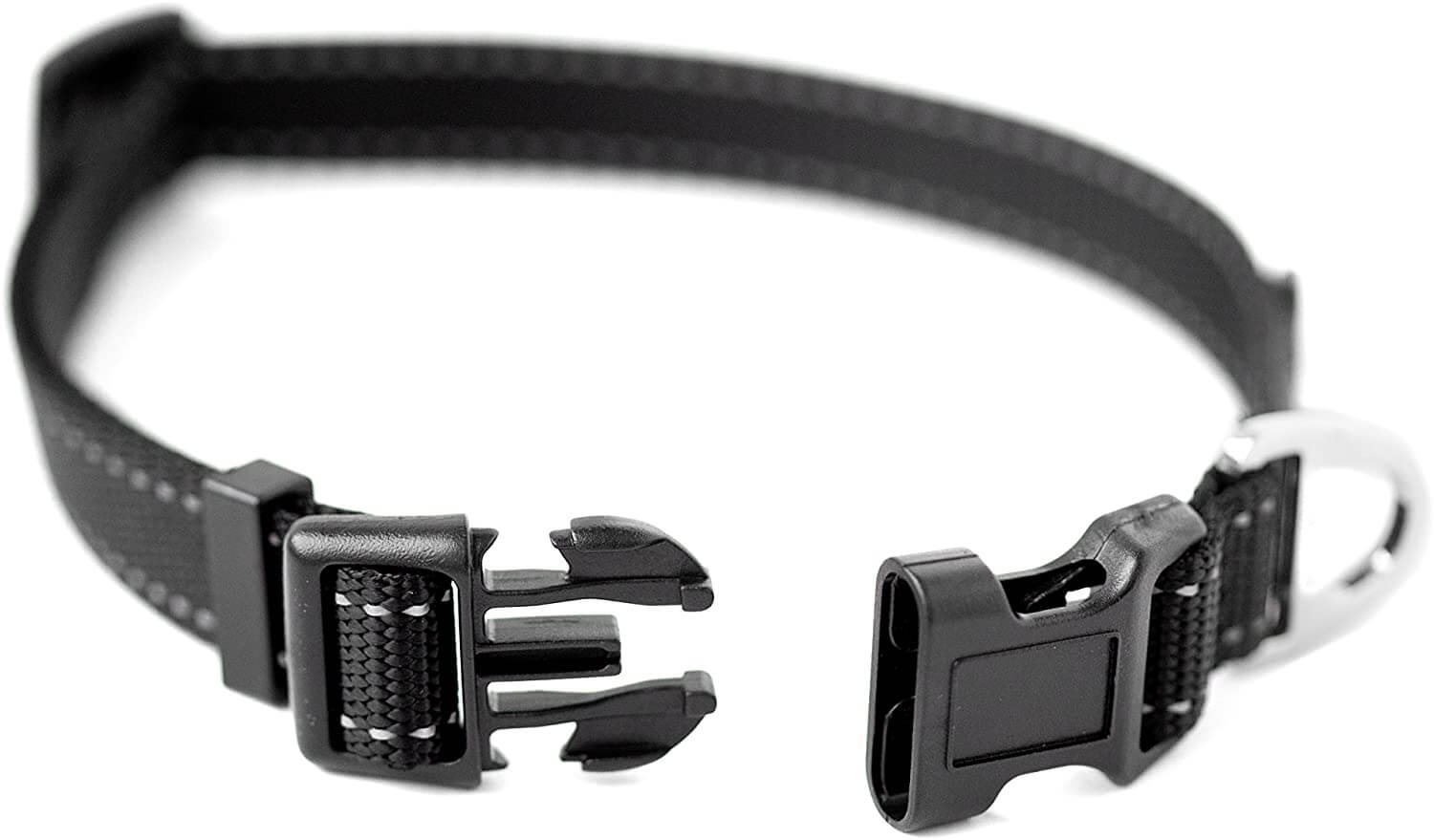 High Visibility Reflective Dog Collar with Standard Buckle - Perfect for Night Walks, Jogging & Outdoor Safety