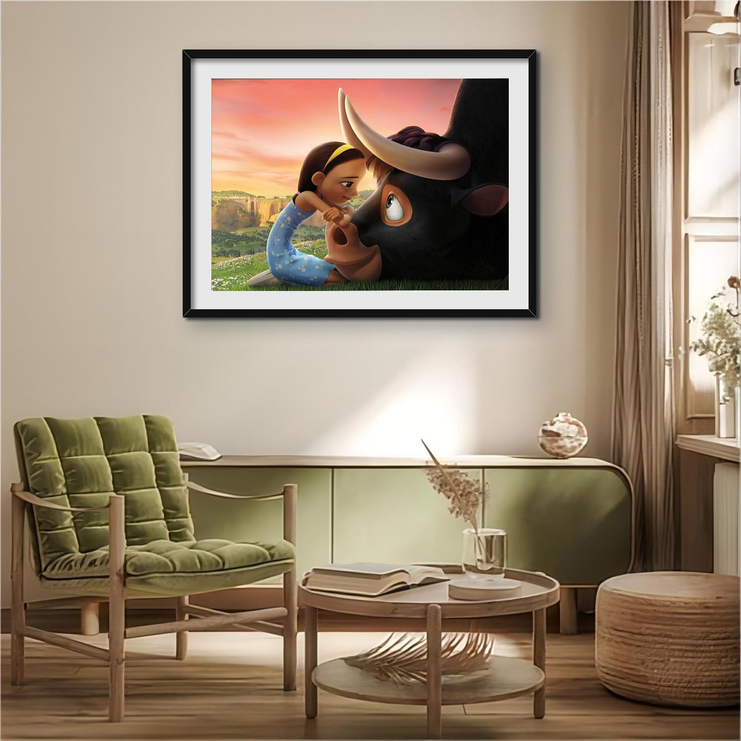 5D Diamond Painting Kits for Adults - QUITEDEW Diamond Art Kits, 12x16 Inch Cartoon Series Wall Decor (Girls and Cows), DIY Art Crafts for Home Decor, Gifts & Stress Relief