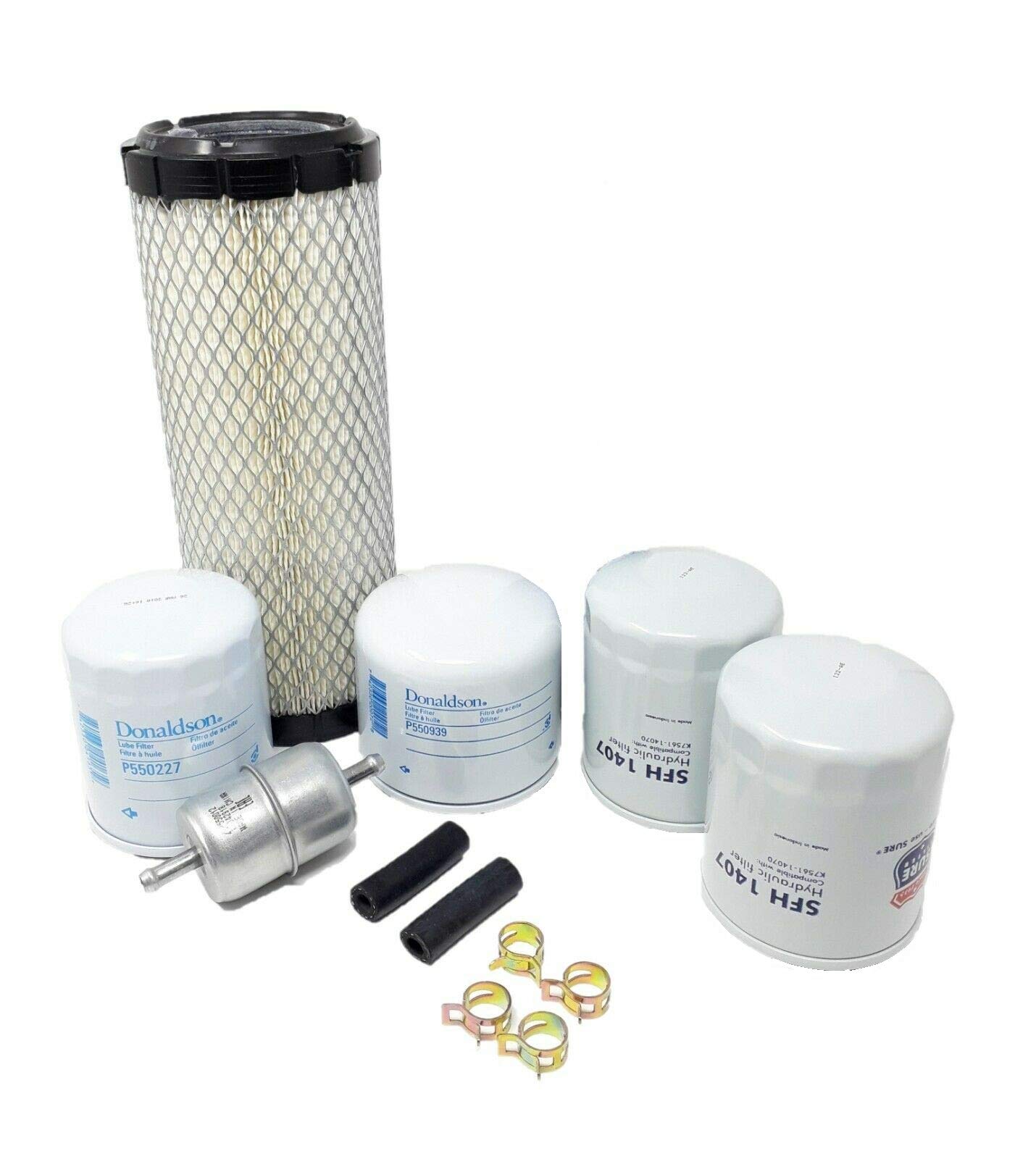 CFKIT Compatible with Kubota RTV1100 Tractor Filter Kit (Serial Number <31002) Part #77700-01820 - Replacement Air, Oil & Fuel Filters for Kubota Utility Vehicles - Perfect for Farm, Construction & Off-Road Maintenance