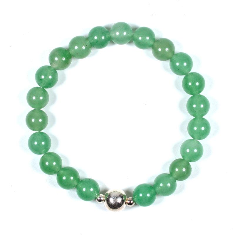 Natural Green Tung Ling Jade Crystal Bracelet for Women - Healing Stone Energy Jewelry for Meditation, Yoga & Spiritual Balance