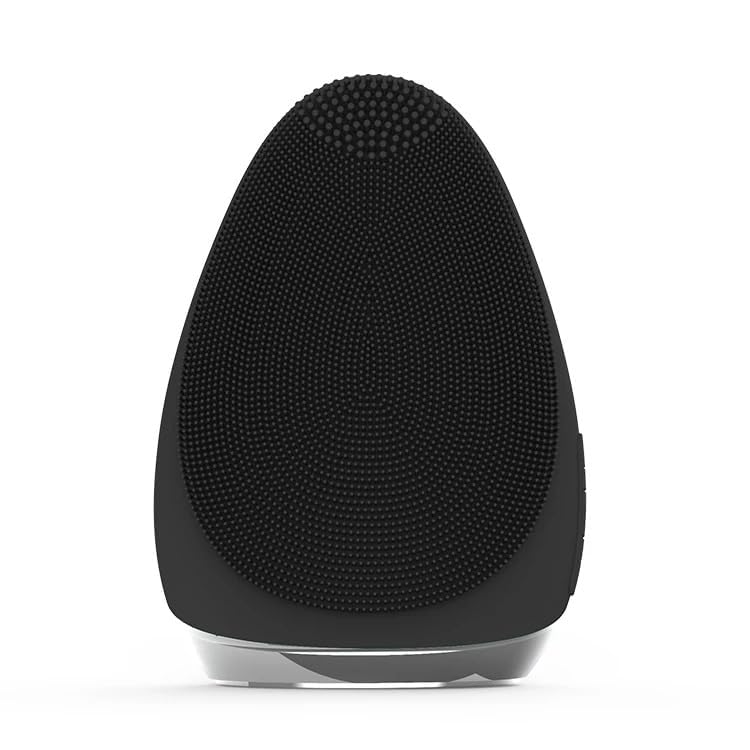 Kuroux Men's Facial Cleanser Brush - Sonic Vibrating Face Cleansing Brush with Soft Bristles, IPX7 Waterproof, Gentle Exfoliating Scrubber, Medical-Grade Silicone | Deep Pore Cleaning for Acne & Blackheads | Perfect for Daily Skincare & Travel